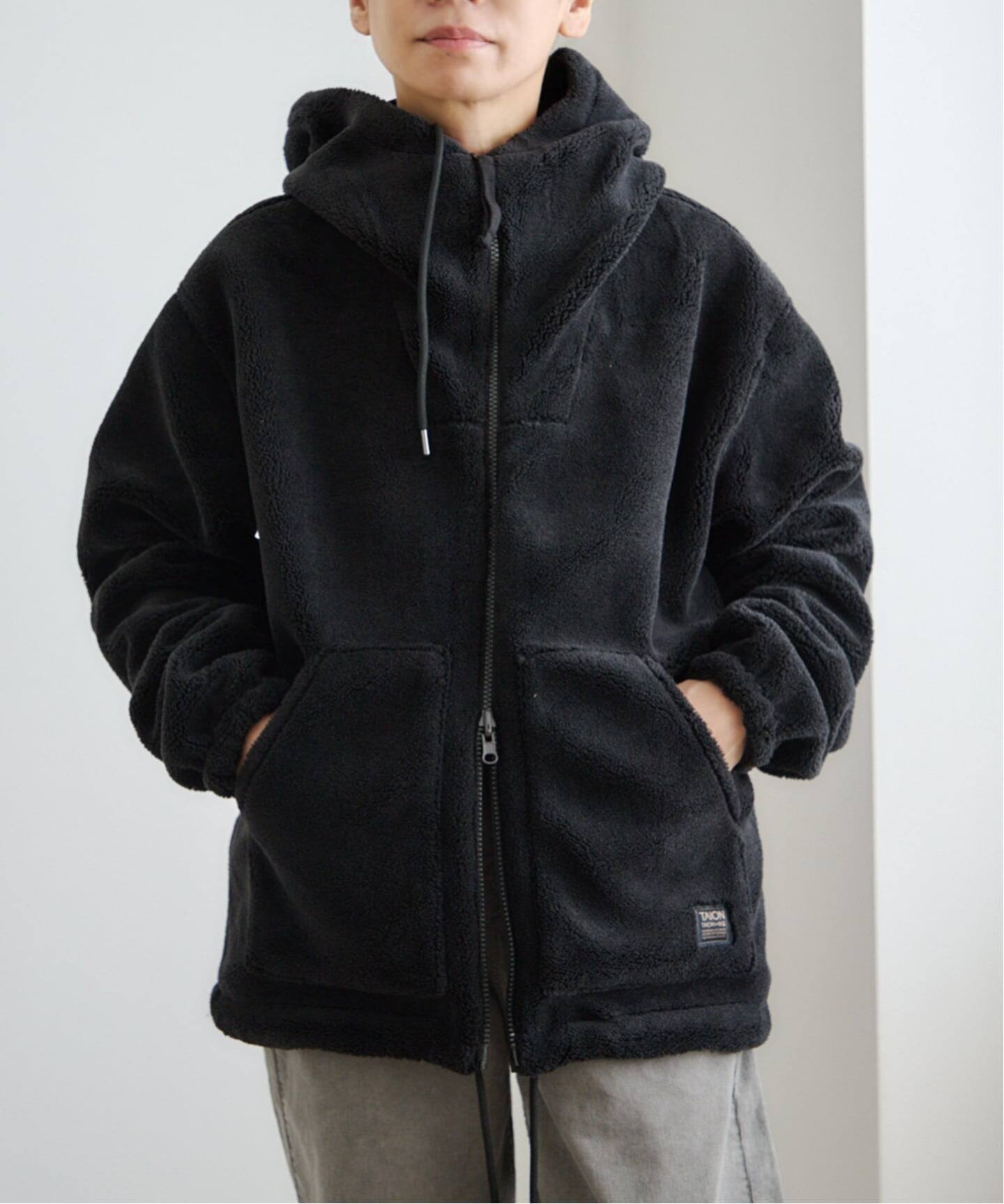 TAION NON DOWN MILITARY REVERSIBLE BOA HOODIE（ボア・フリース 