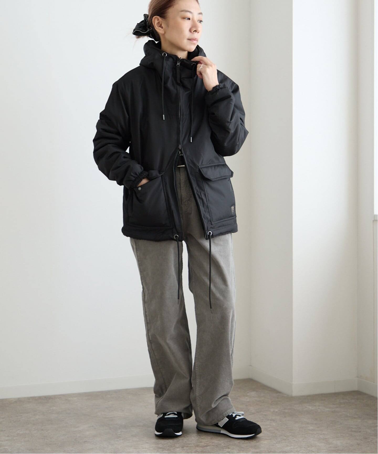 TAION NON DOWN MILITARY REVERSIBLE BOA HOODIE（ボア・フリース