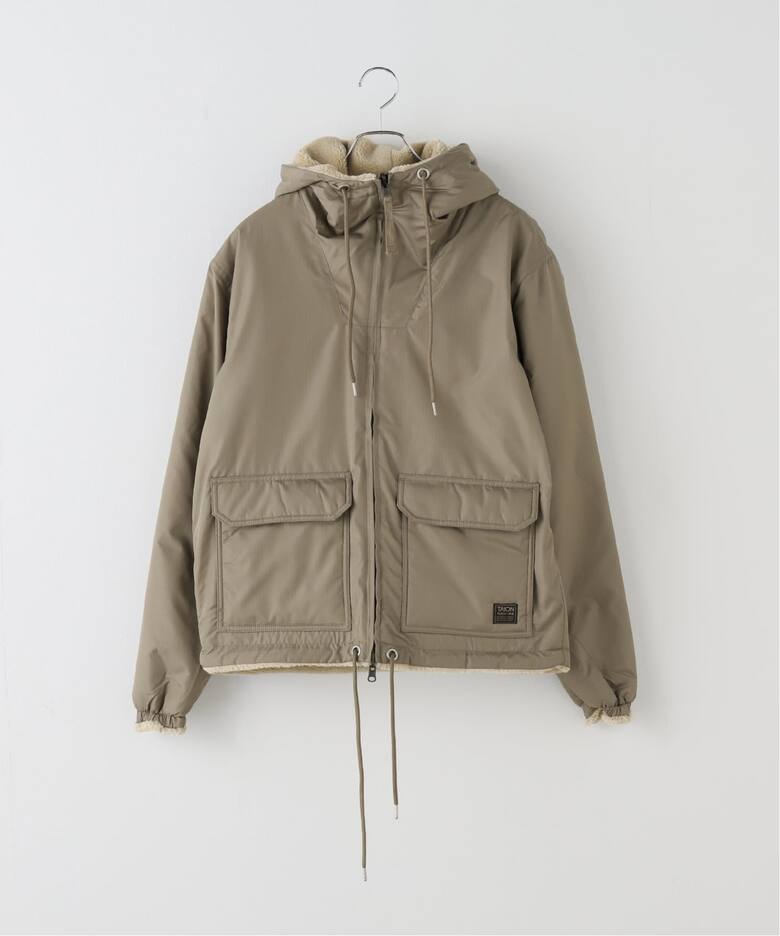 TAION NON DOWN MILITARY REVERSIBLE BOA HOODIE（ボア・フリース 