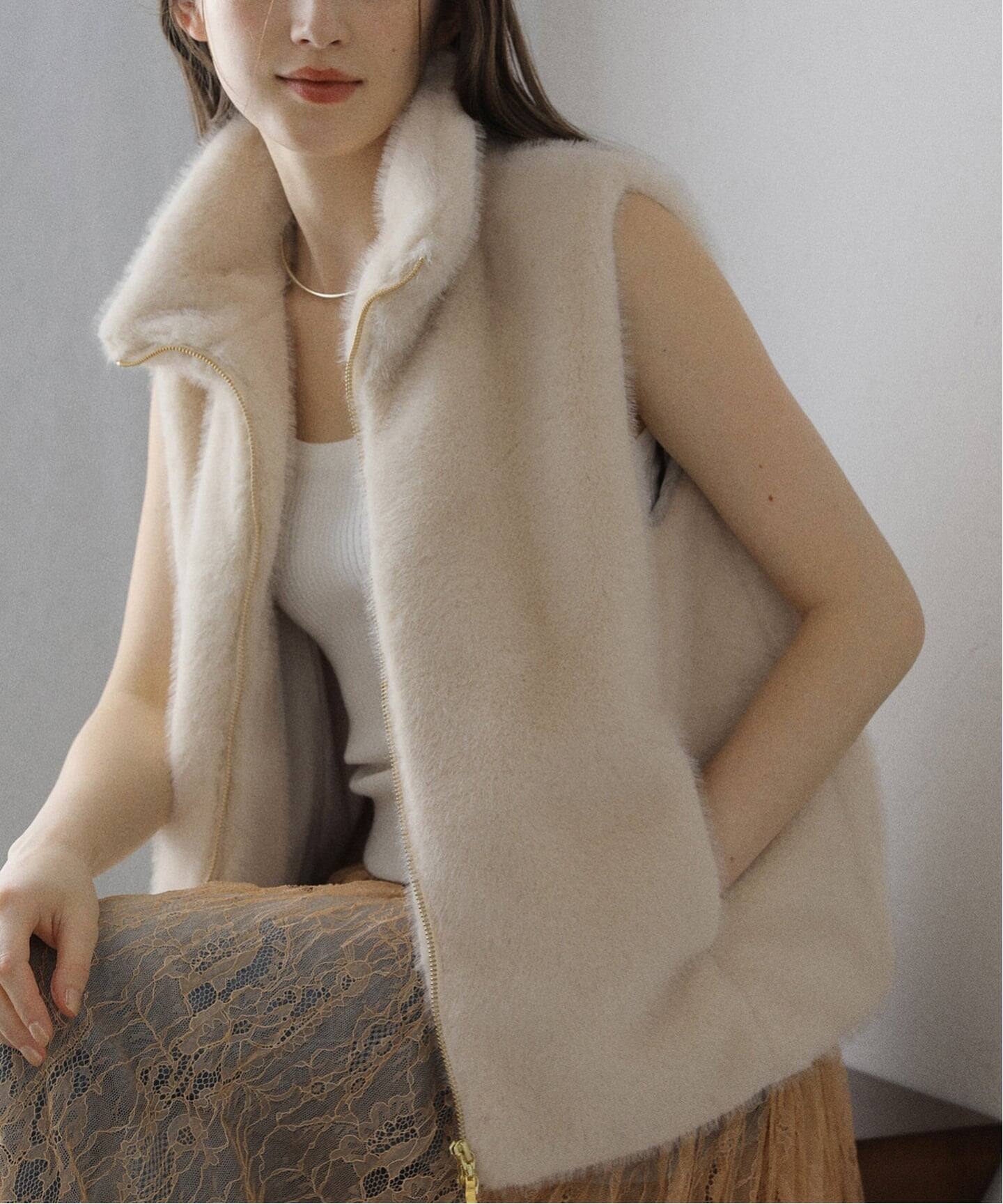 洗える】スタンドカラーファージレ（ジレ）｜La Totalite（ラ