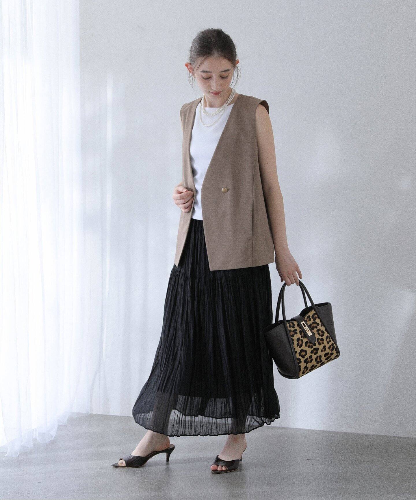 ラ トータリテ（La TOTALITE）/【洗える】ノーカラージレ 洗える】ノーカラージレ（ジレ）｜La Totalite（ラ トータリテ）の通販