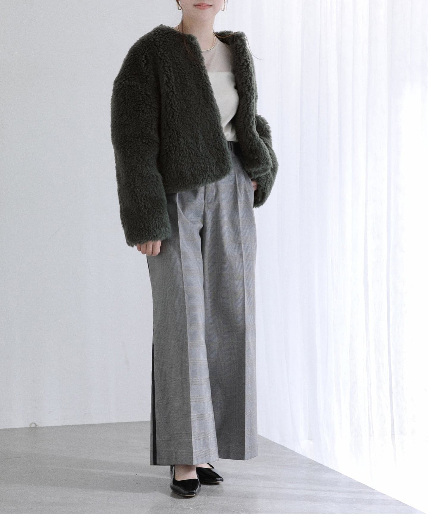 TICCA / ティッカ ウールファーショートコート（その他ブルゾン