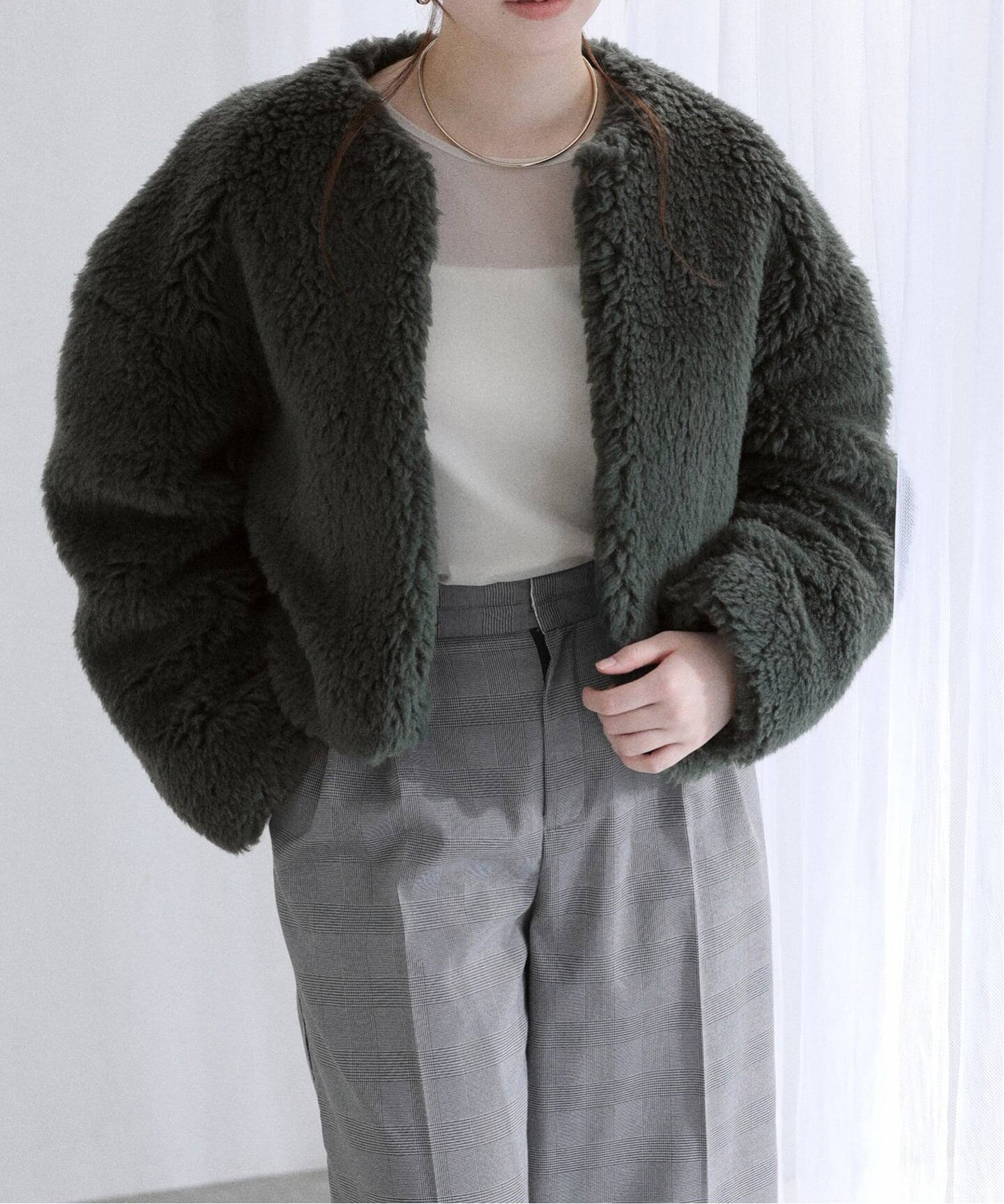 TICCA / ティッカ ウールファーショートコート（その他ブルゾン 