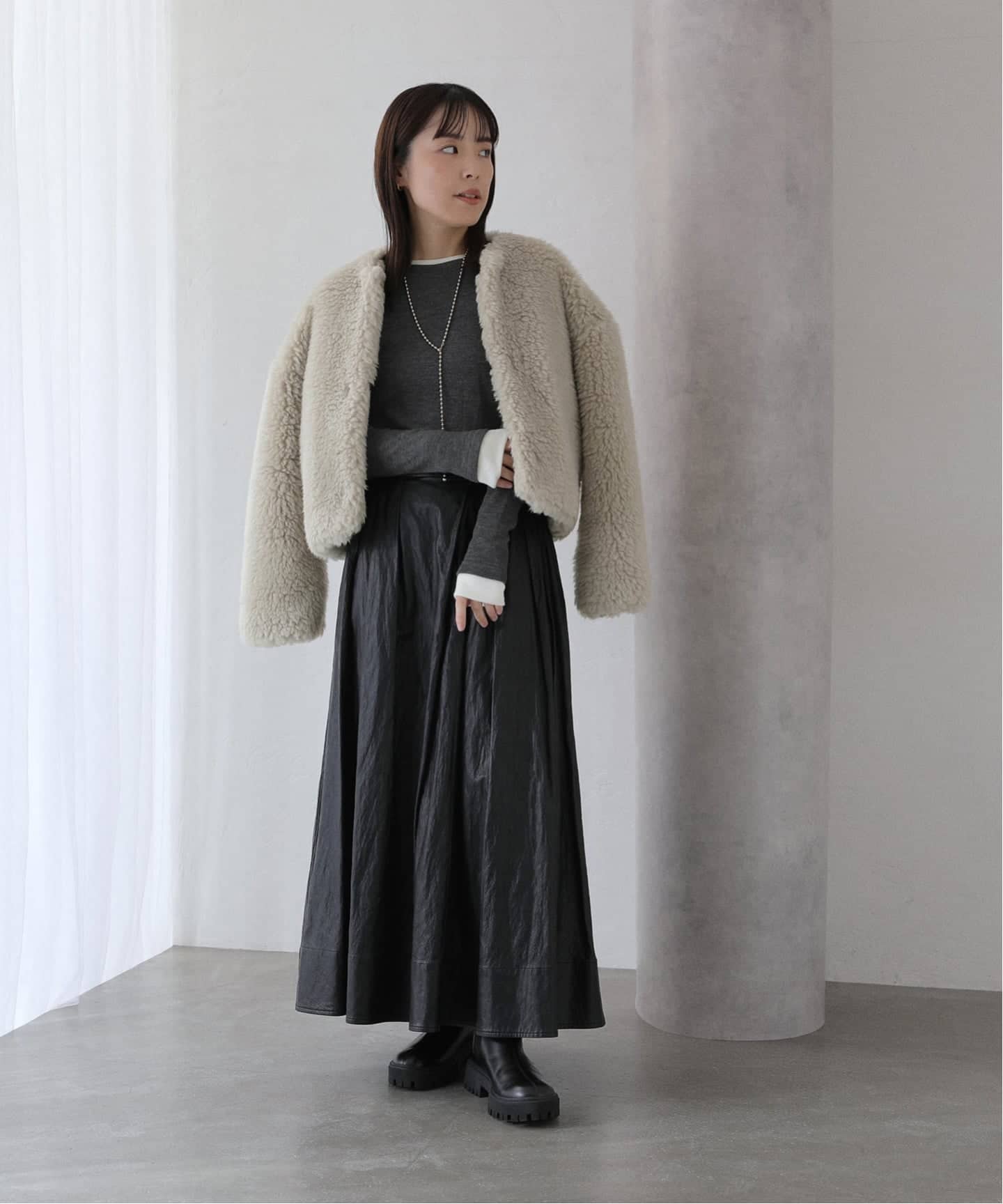 TICCA / ティッカ ウールファーショートコート（その他ブルゾン