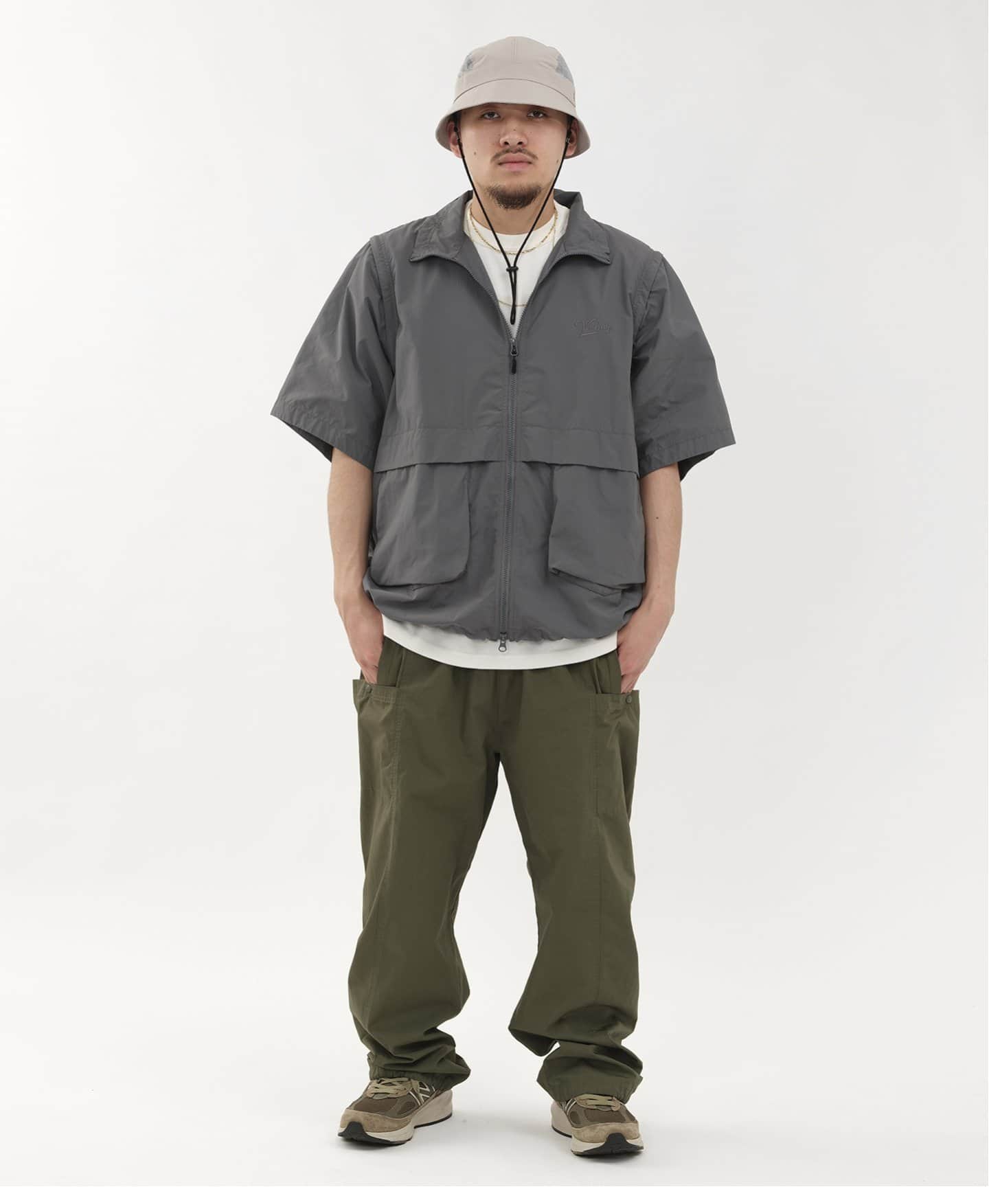 SUPPLEX CONVERTIBLE SHIRT VEST（その他トップス）｜KEBOZ