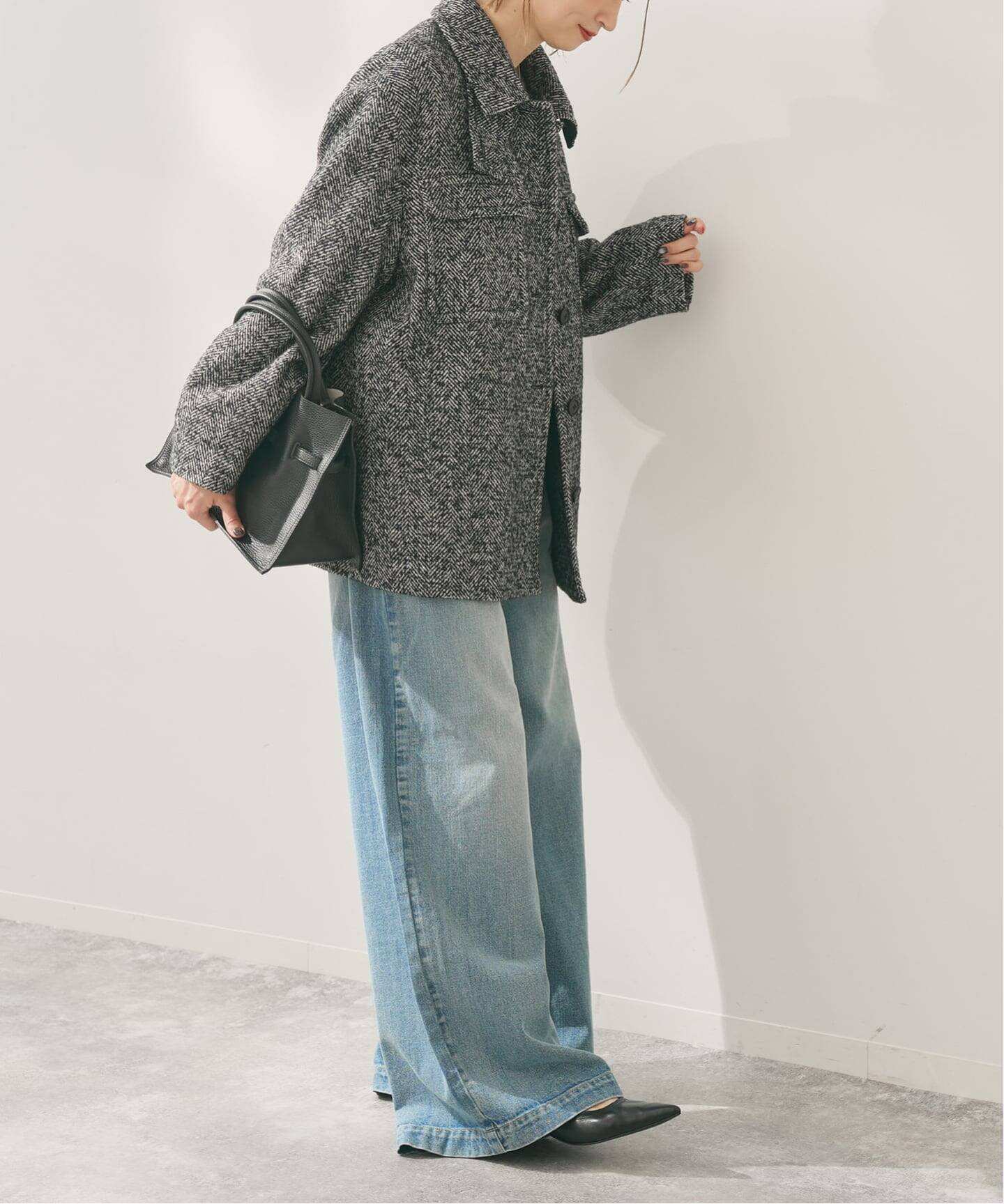 スピック＆スパン（Spick and Span）/ツイードCPOブルゾン ツイードCPOブルゾン（その他ブルゾン／アウター）｜Spick and Span