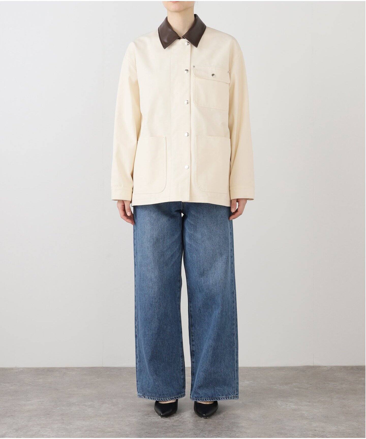 Spick and span 5 1/2DUCKカバーオール　27 ベージュ 5 1/2 DUCK COVERALLS（ブルゾン）｜Spick & Span（スピック