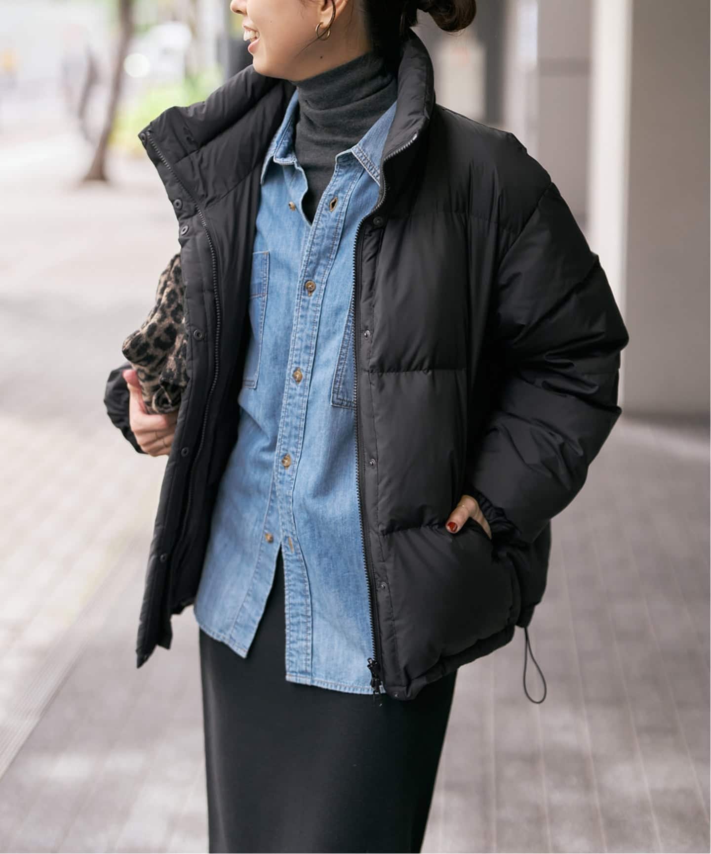 最終値下げ‼️  ブラックダウンジャケット　リバーシブル 撥水 リバーシブルダウンジャケット（ダウンジャケット）｜Spick and