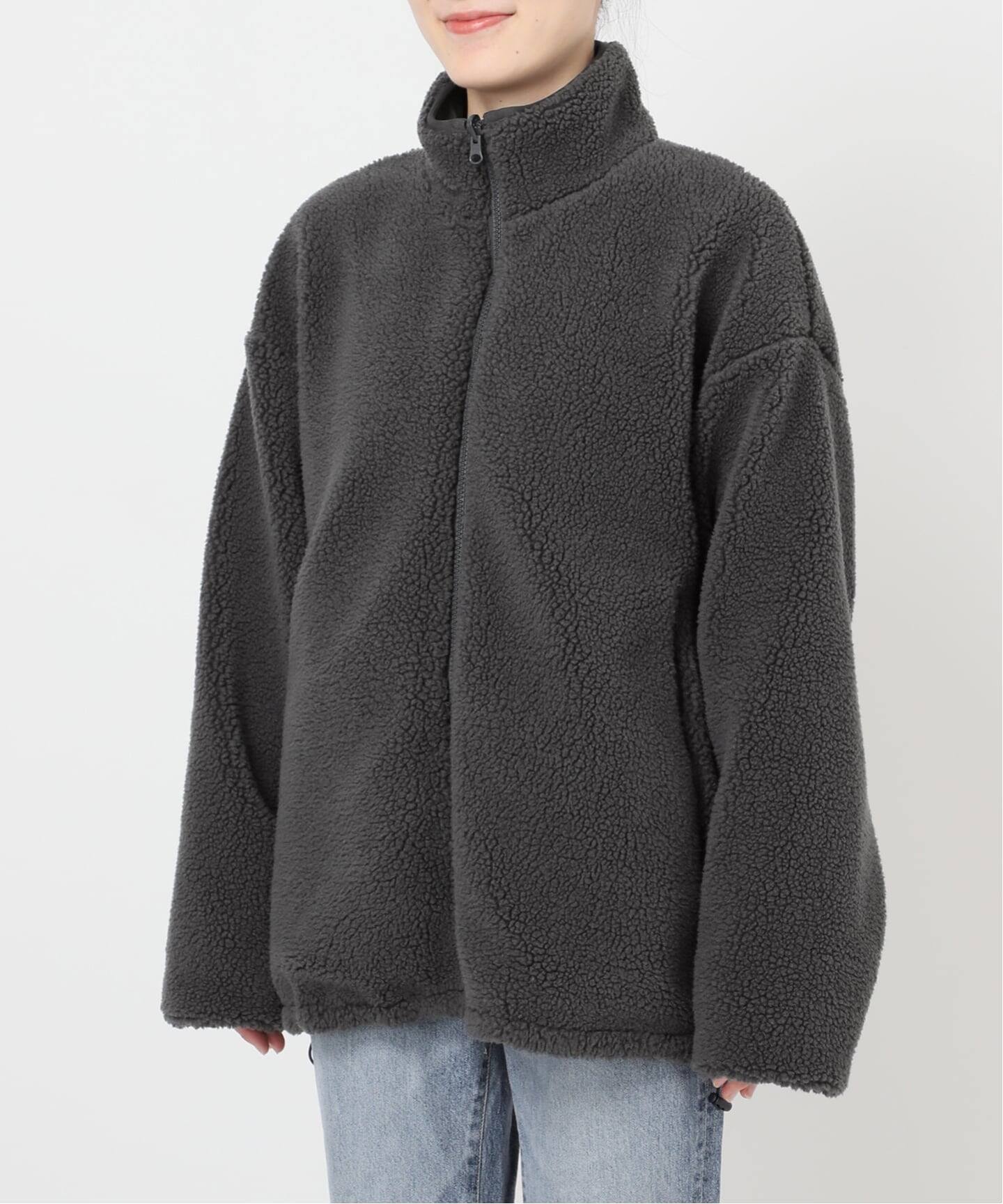 WEB限定カラー有り》リバーシブルボアブルゾン（ボア・フリース