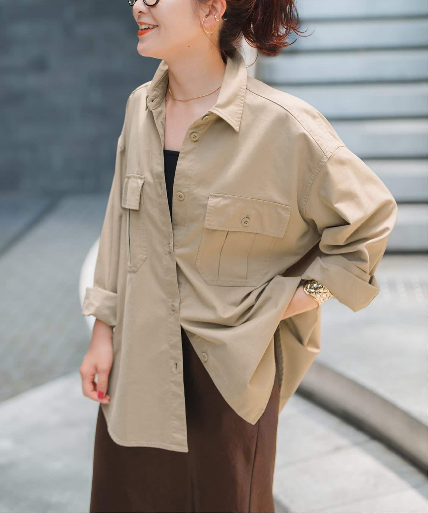 ソフトカルゼアーミーシャツブルゾン（ミリタリー）｜Spick and