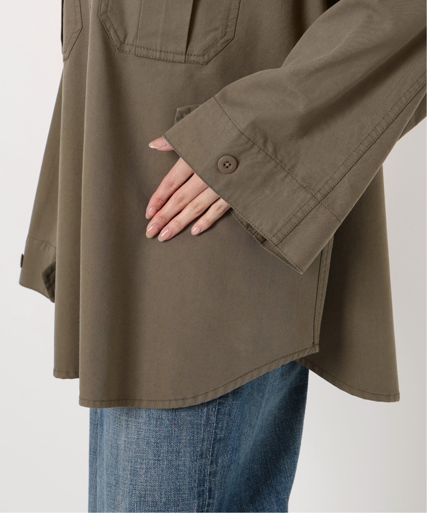 ソフトカルゼアーミーシャツブルゾン（ミリタリー）｜Spick and Span