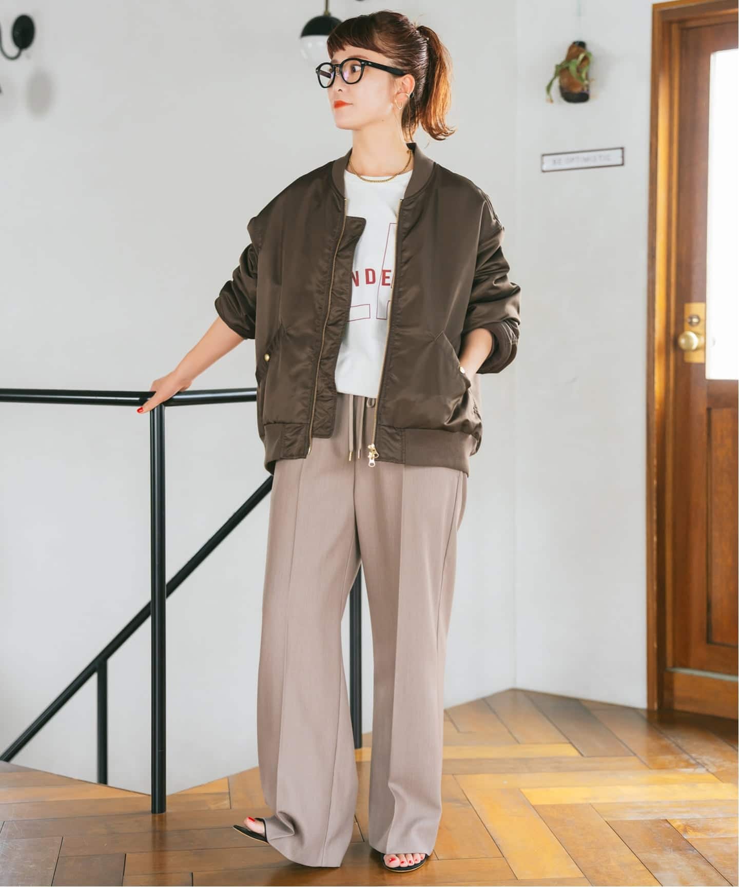 ナイロンダブルジップブルゾン（中綿・キルティング）｜Spick