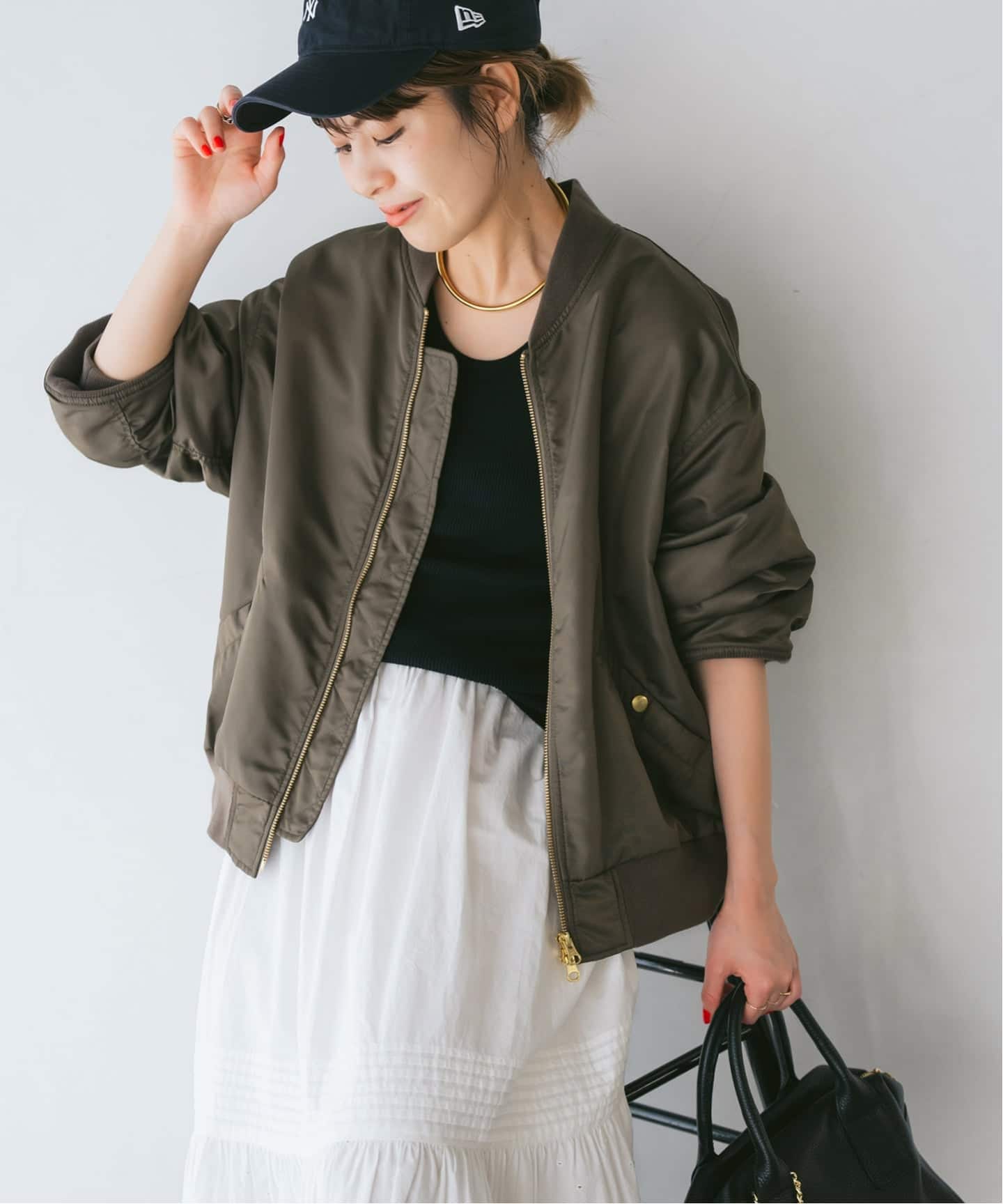 Spick & Span スピックアンドスパン　ライトミニタリーブルゾンSサイズ Spick & Span（スピックアンドスパン）の「コットンニドム