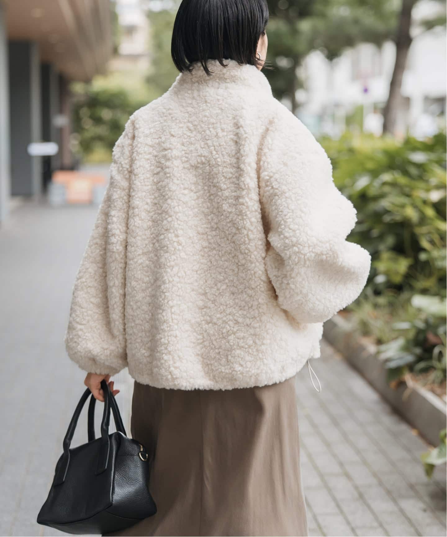 sheller ZIPボアブルゾン ZIP boa bomber jacket – shéller / シェリエ
