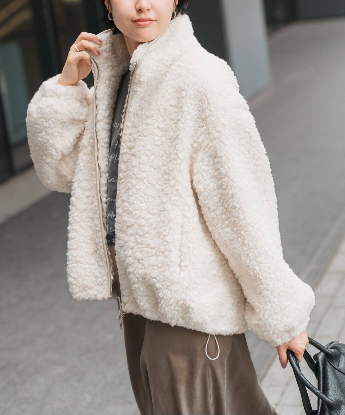 予約》ZIPBOA BZ / ジップボア ブルゾン（ボア・フリース