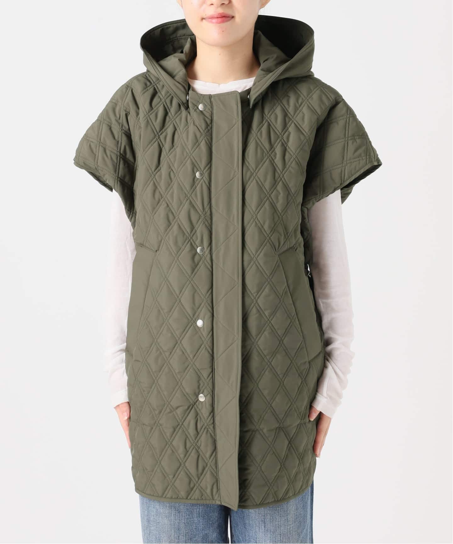 【美品】TICCA リバーシブルポンチョ ティッカ 2way bshop 予約》TICCA / ティッカ リバーシブルキルティングポンチョ