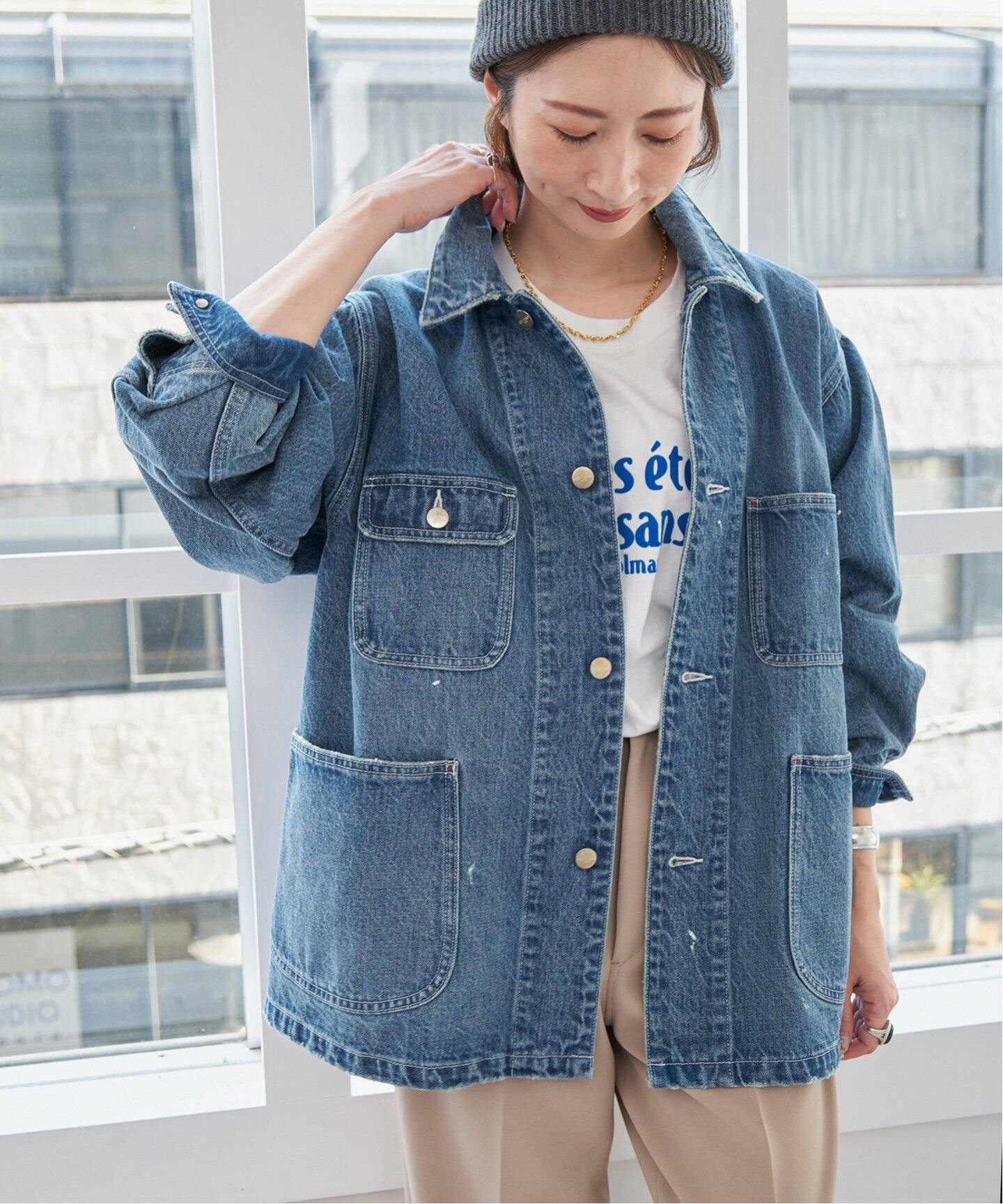 追加》RED CARD TOKYO / レッドカード トーキョー Chore Coat（デニム  