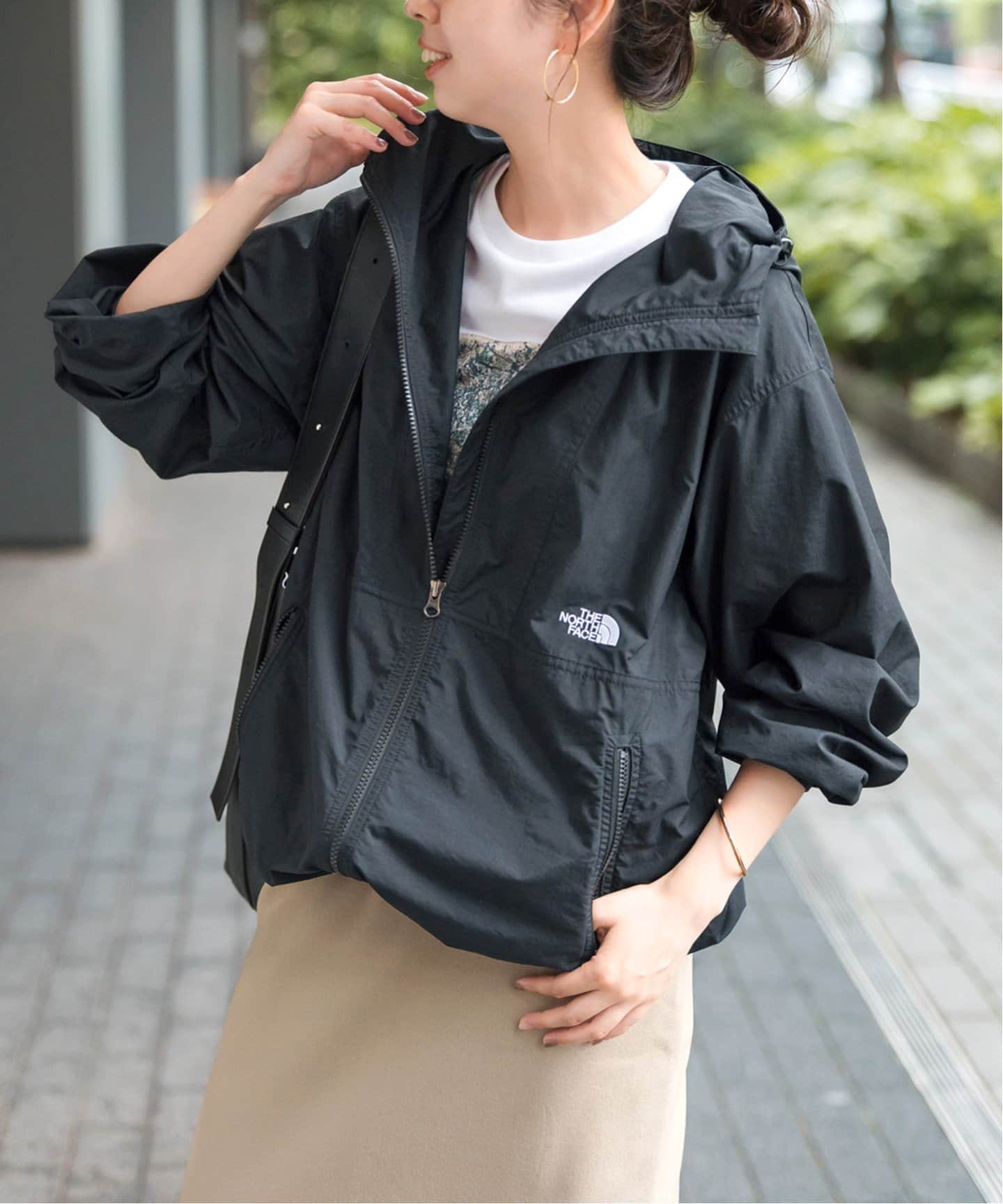 THE NORTHFACEコンパクトナイロンジャケットブラックNP71530 THE NORTH FACE ノースフェイス ジャケット コンパクト
