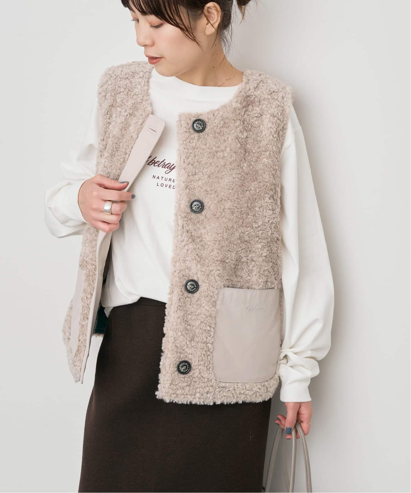 新品タグ付き Barbour　バブアー 別注kintra liner　ナチュラル 追加》Barbour/バブアー 別注kintra liner（ベスト）｜Spick and Span