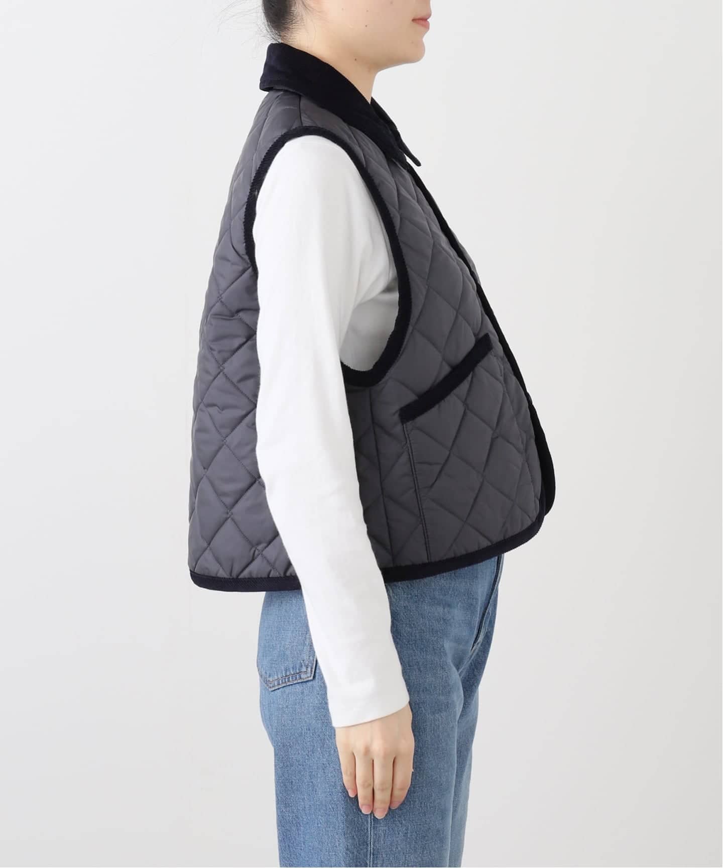 ラベンハム　CROPPED RAYDON GILET ネイビー サイズ10 Cropped Raydon Gilet Womens / クロップド レイドン ジレ ウィメンズ