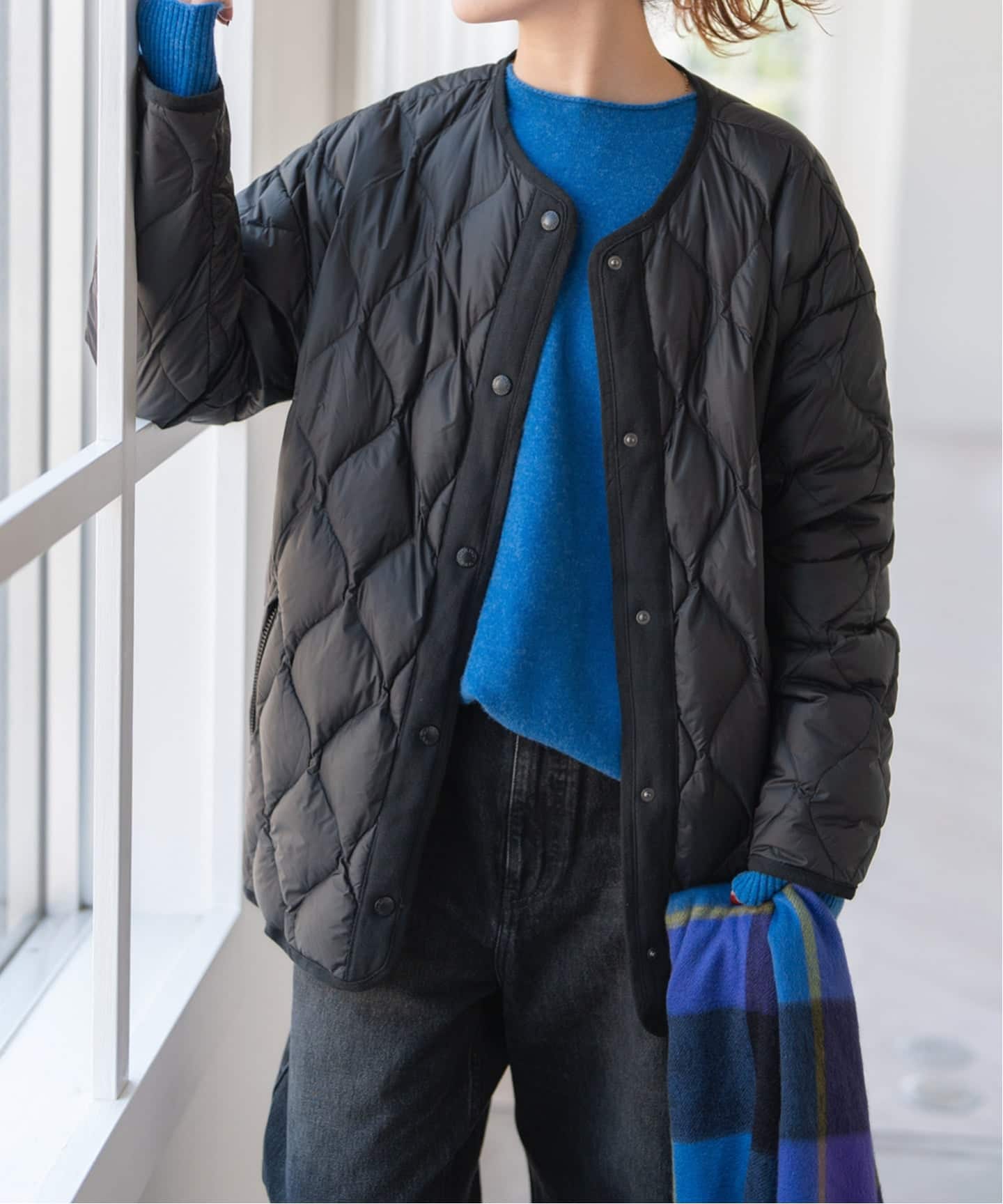 追加予約》TAION / タイオン *Spick別注キルティングブルゾン（ダウン