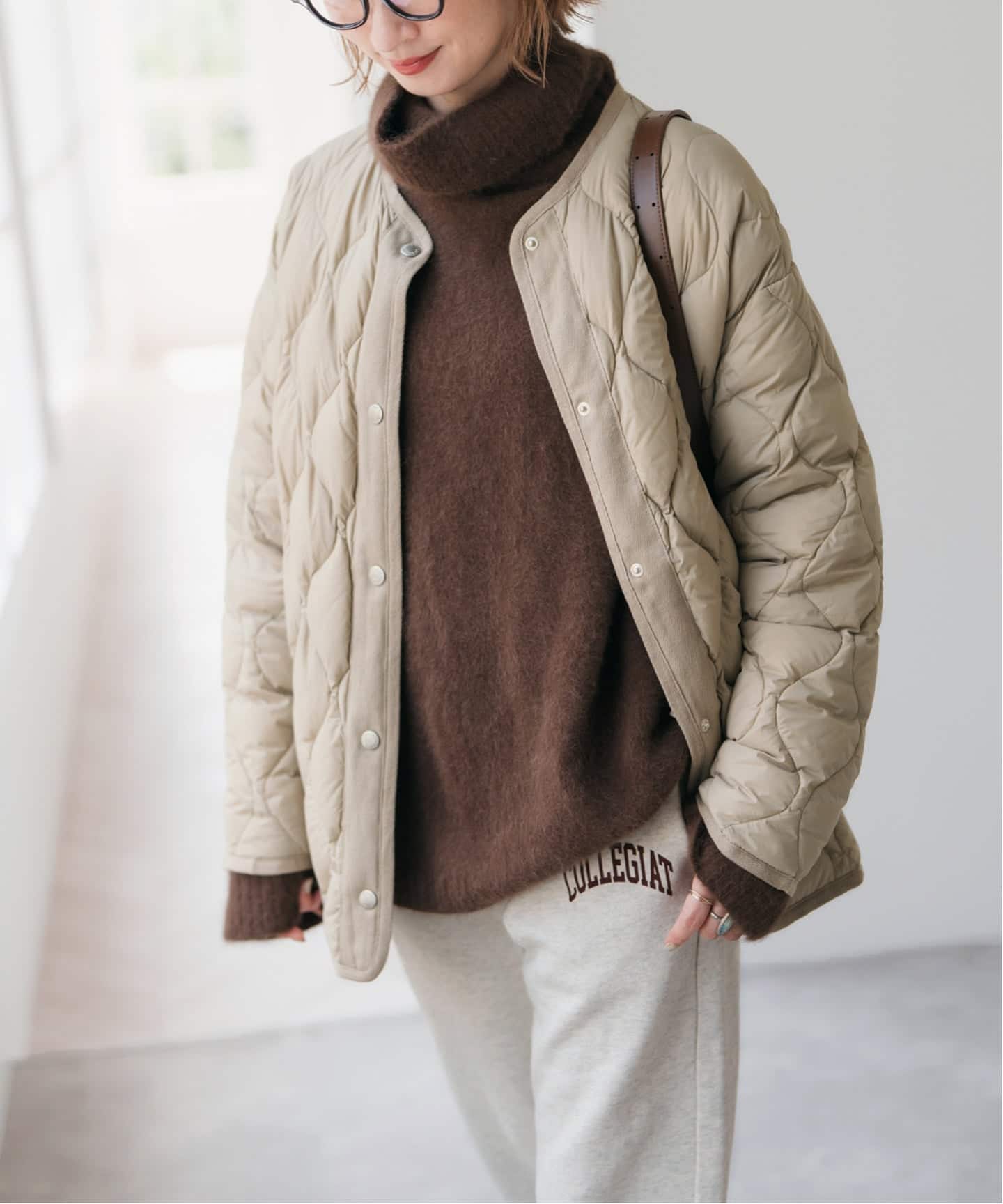 追加予約》TAION / タイオン *Spick別注キルティングブルゾン（ダウン