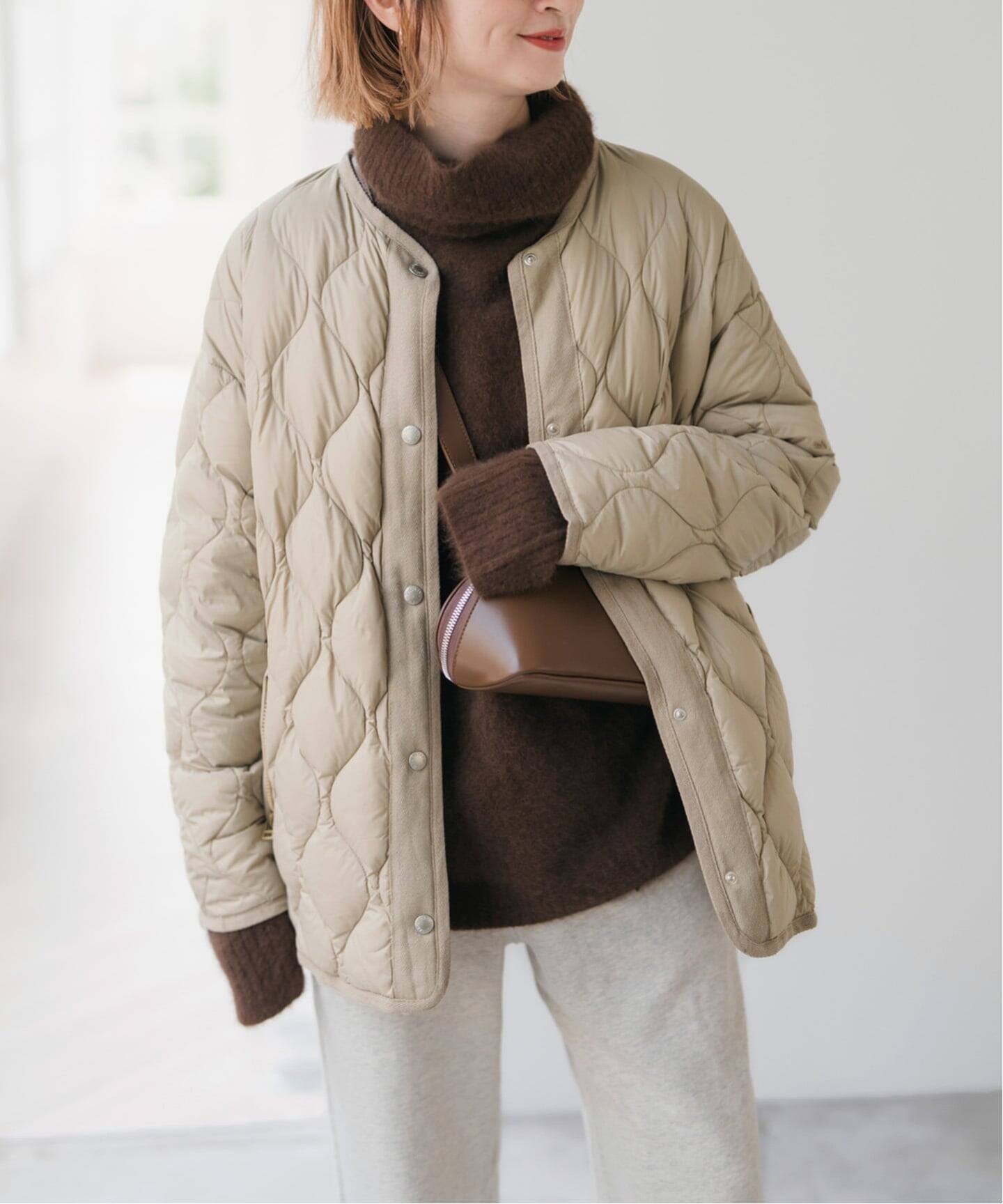 Spick&Span 別注 TAION キルティングブルゾン ダウンジャケット 追加2予約》TAION / タイオン *Spick別注キルティングブルゾン（ダウン