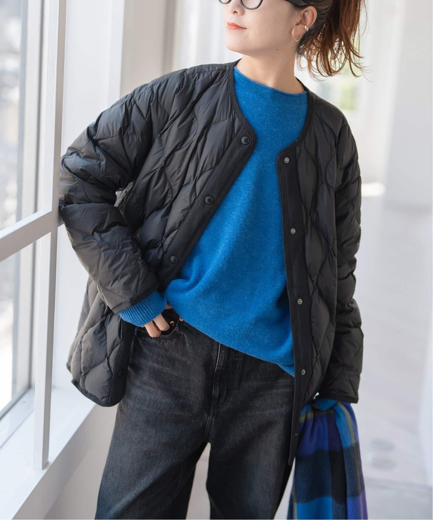 Spick & Spanキ別注TAIONダウンジャケット TAION / タイオン *Spick別注キルティングブルゾン（ダウンジャケット