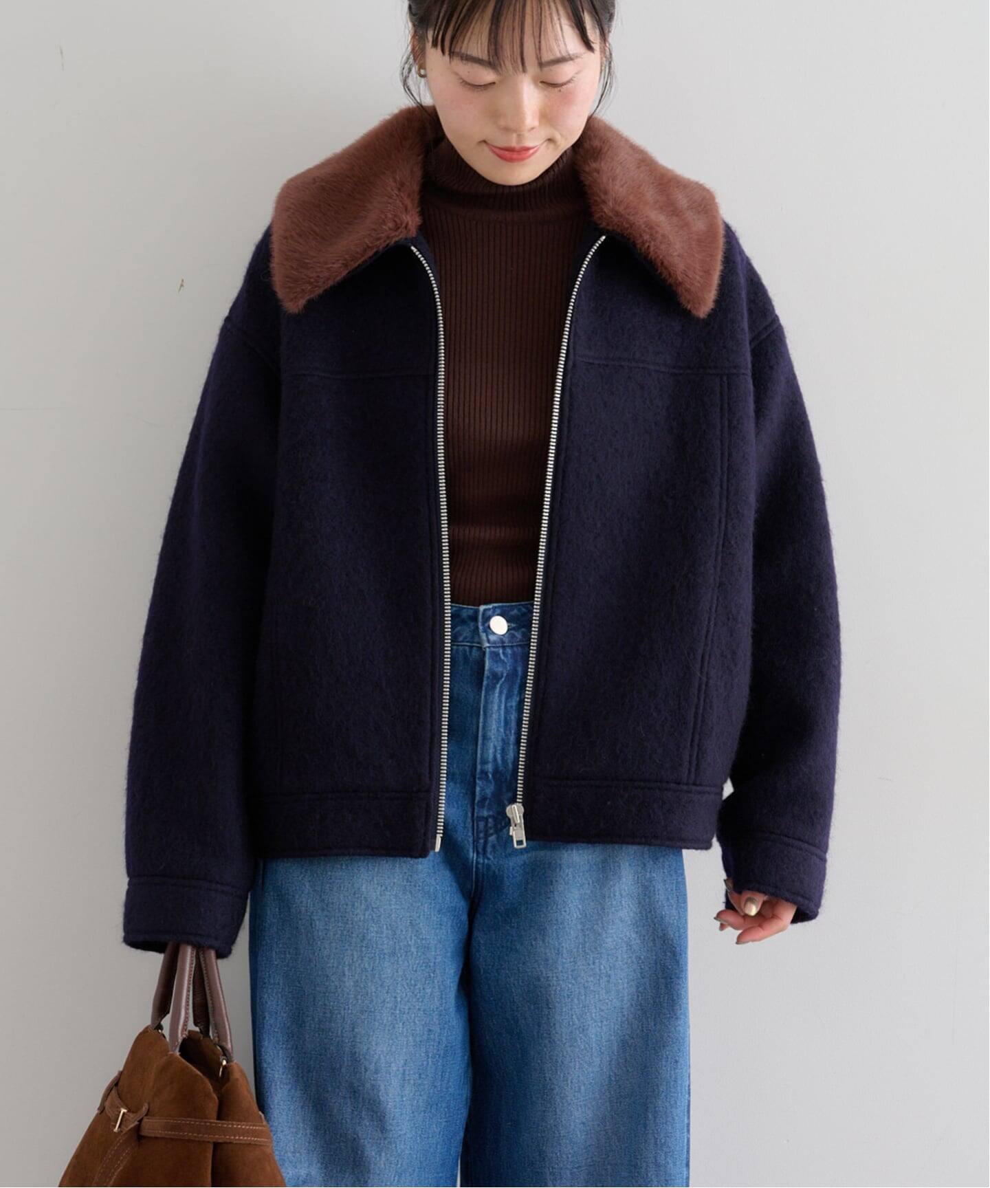 ウールシャギーブルゾン（その他ブルゾン／アウター）｜U by