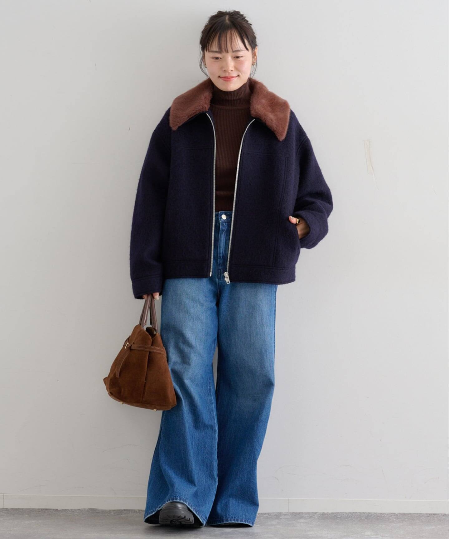 【未使用】 U by Spick & Span シャギー ビッグ ジャケット ウールシャギーブルゾン（その他ブルゾン／アウター）｜UBY Spick