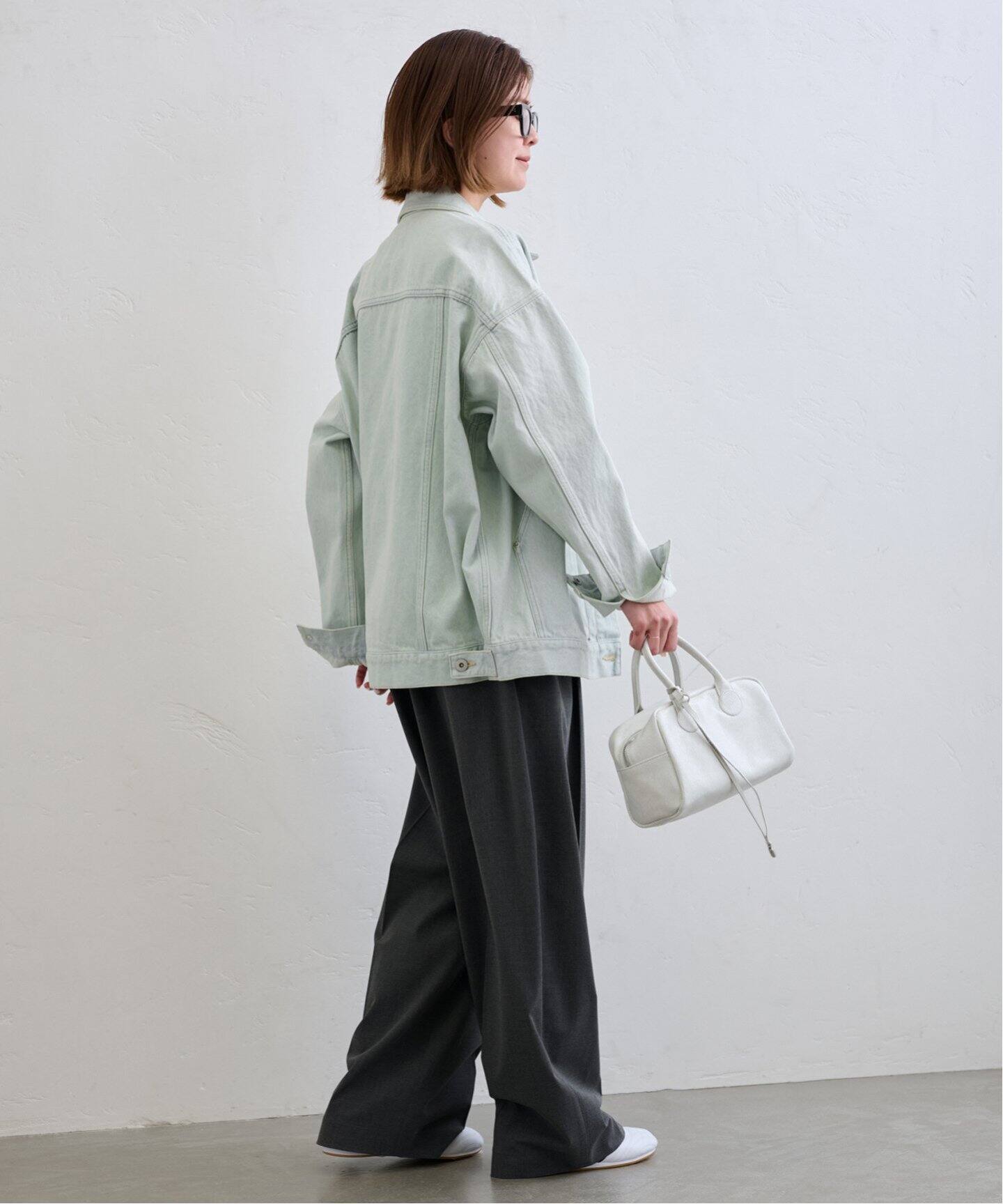 Spick&Span【5 1/2】デニムジャケット　オーバーサイズ　38 オーバーフィットデニムジャケット（デニムジャケット）｜U by