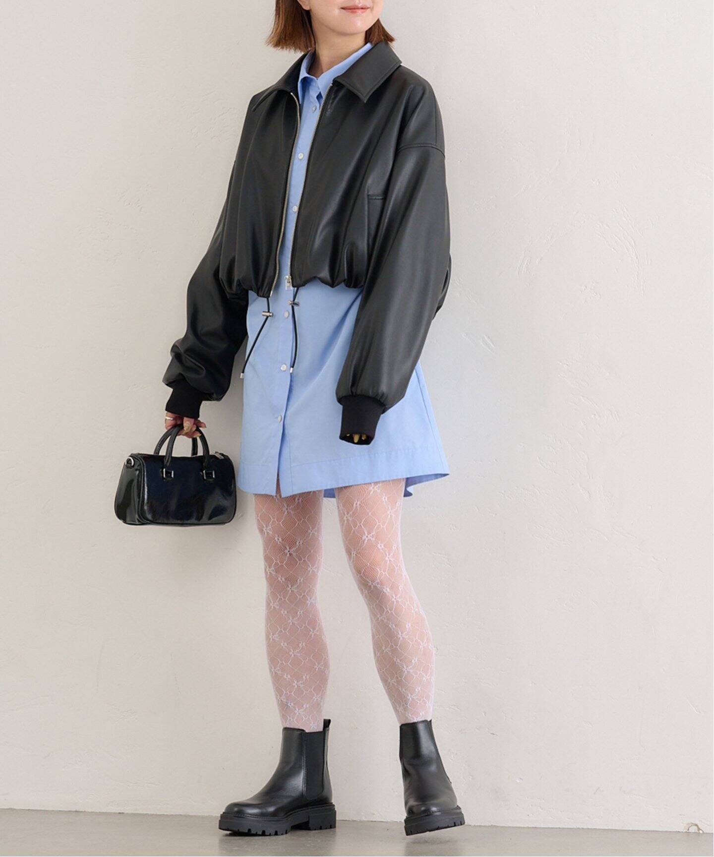 U by SPICK&SPAN フェイクレザーパファーブルゾン U by SPICK&SPAN フェイクレザーパファーブルゾン 大注目 U by