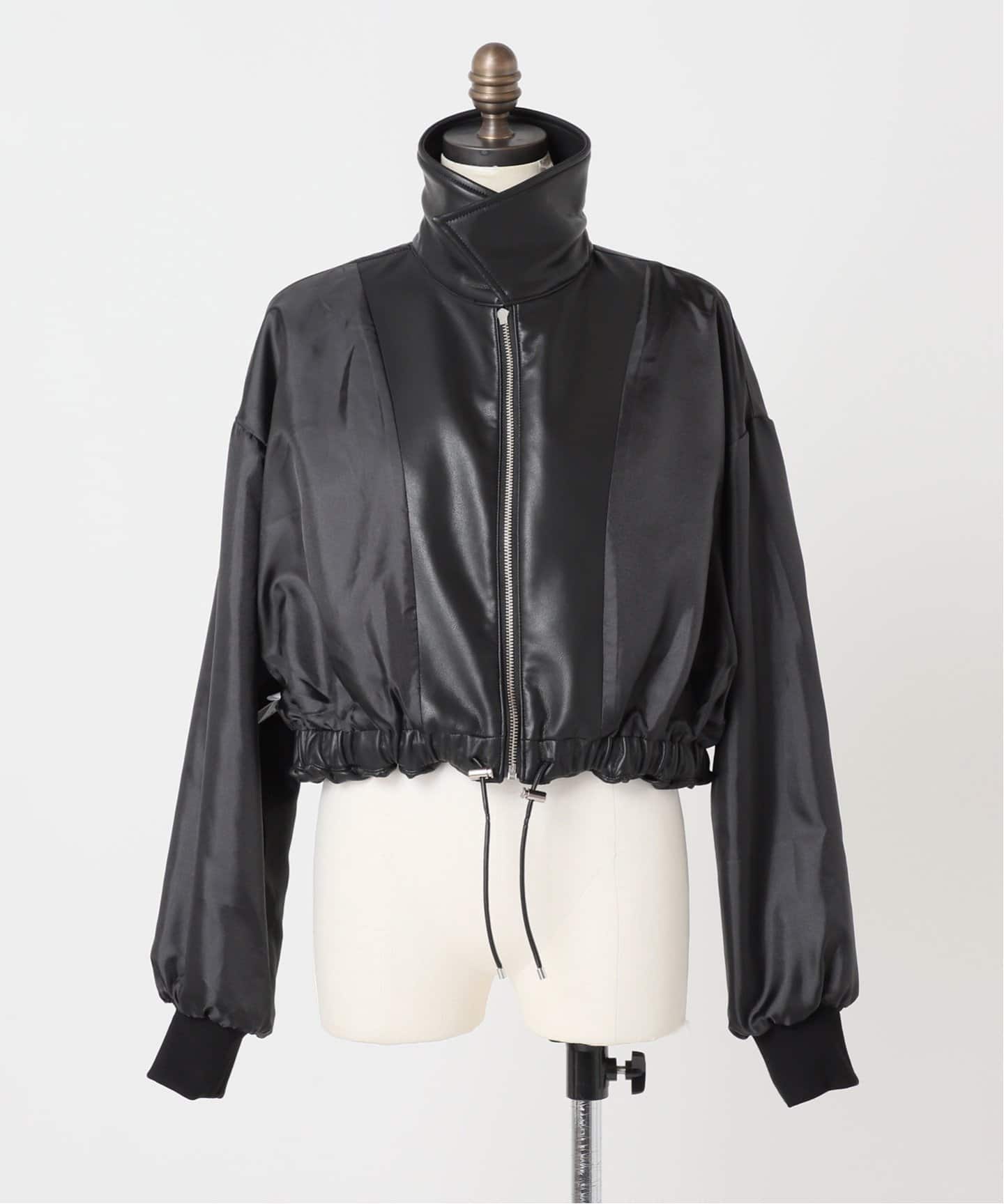 フェイクレザードロストブルゾン（その他ブルゾン／アウター）｜U by