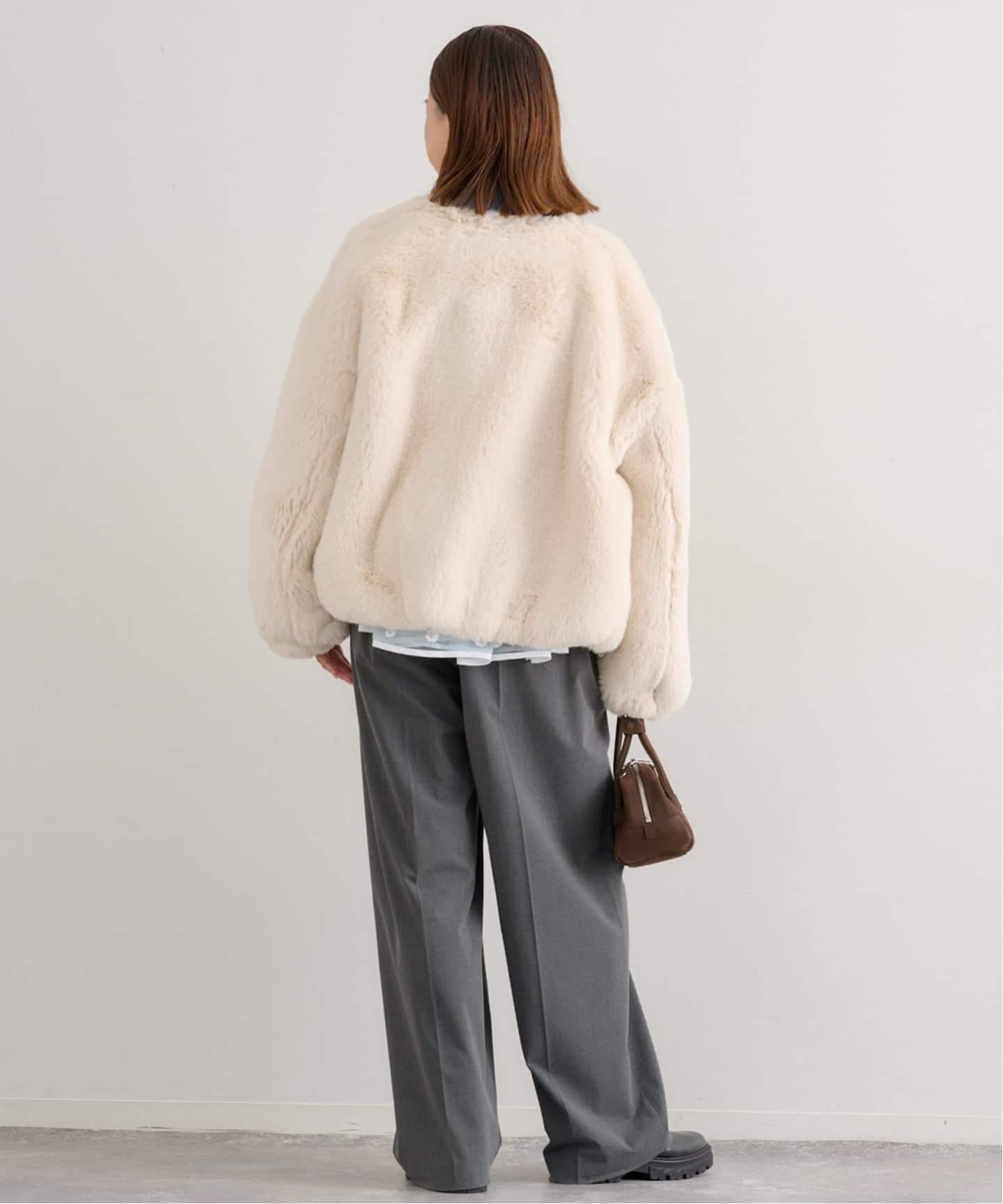 フェイクファージップブルゾン（その他ブルゾン／アウター）｜U by