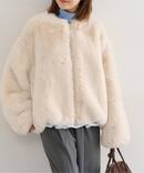 フェイクファージップブルゾン