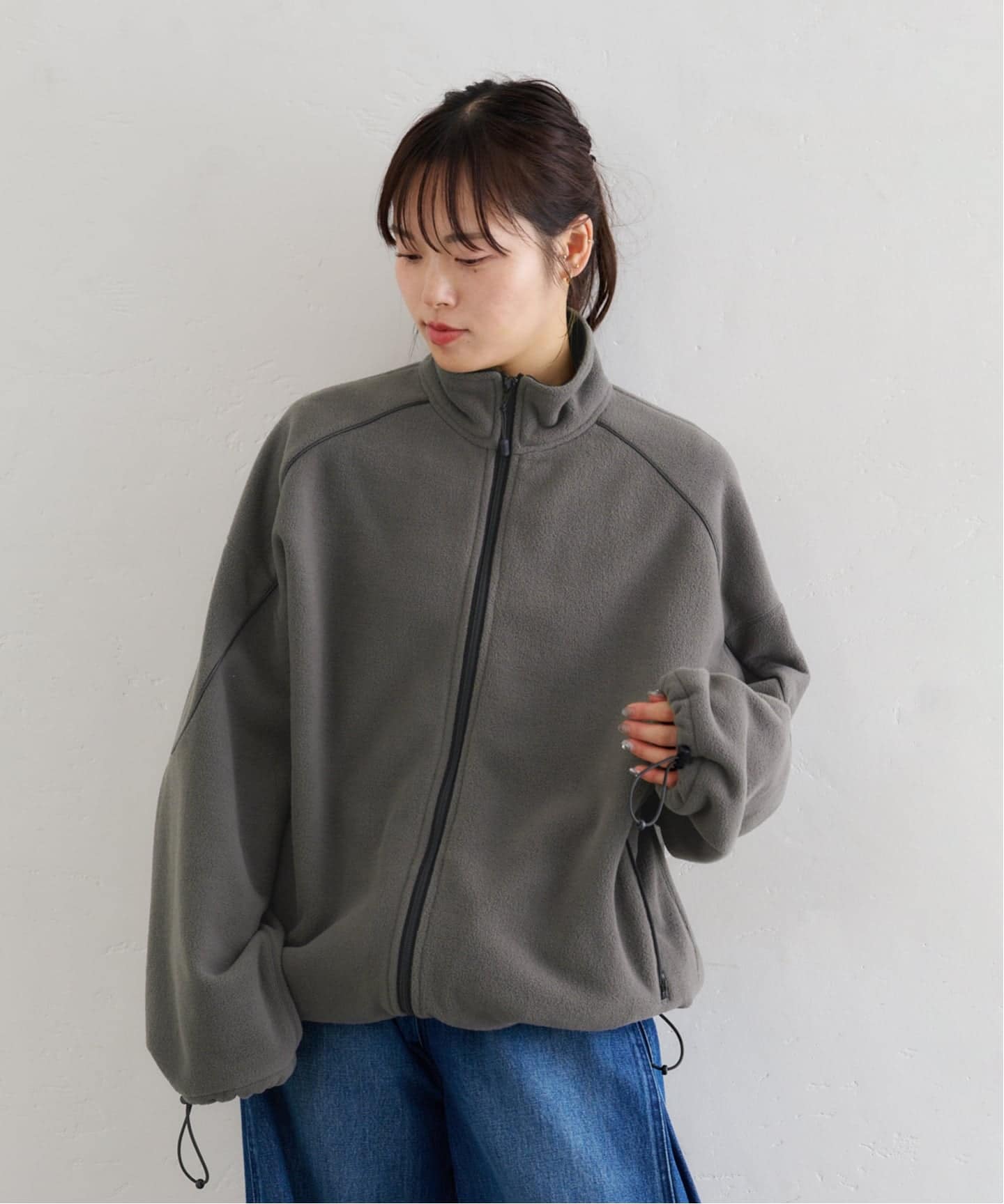 U by Spick&amp;Span (ユーバイスピックアンドスパン) ZIPパーカー グレー FREE Spick＆Span（スピック アンド スパン） 「Spick & Span」 ジップ