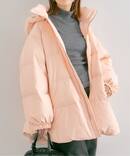 PUFFER NECK COCCOON DOWN