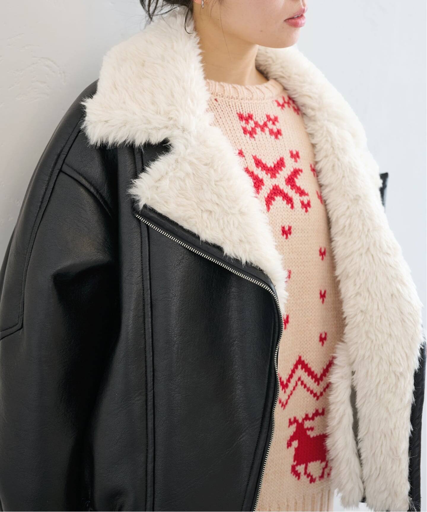 FAKESHEARLING B3.5 RIDERS（ボア・フリース）｜U by SPICK&SPAN（ユー