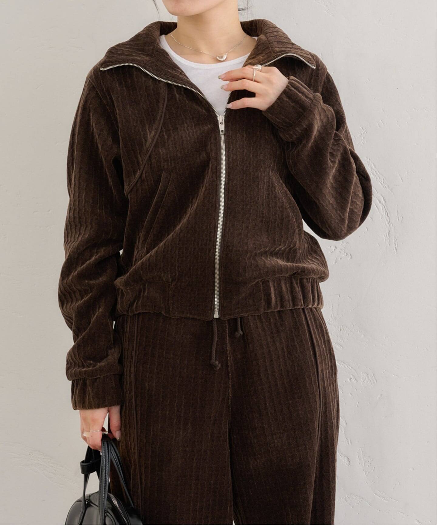 KIJUN/キジュン Velour Zip-Up Jacket（その他ブルゾン／アウター 