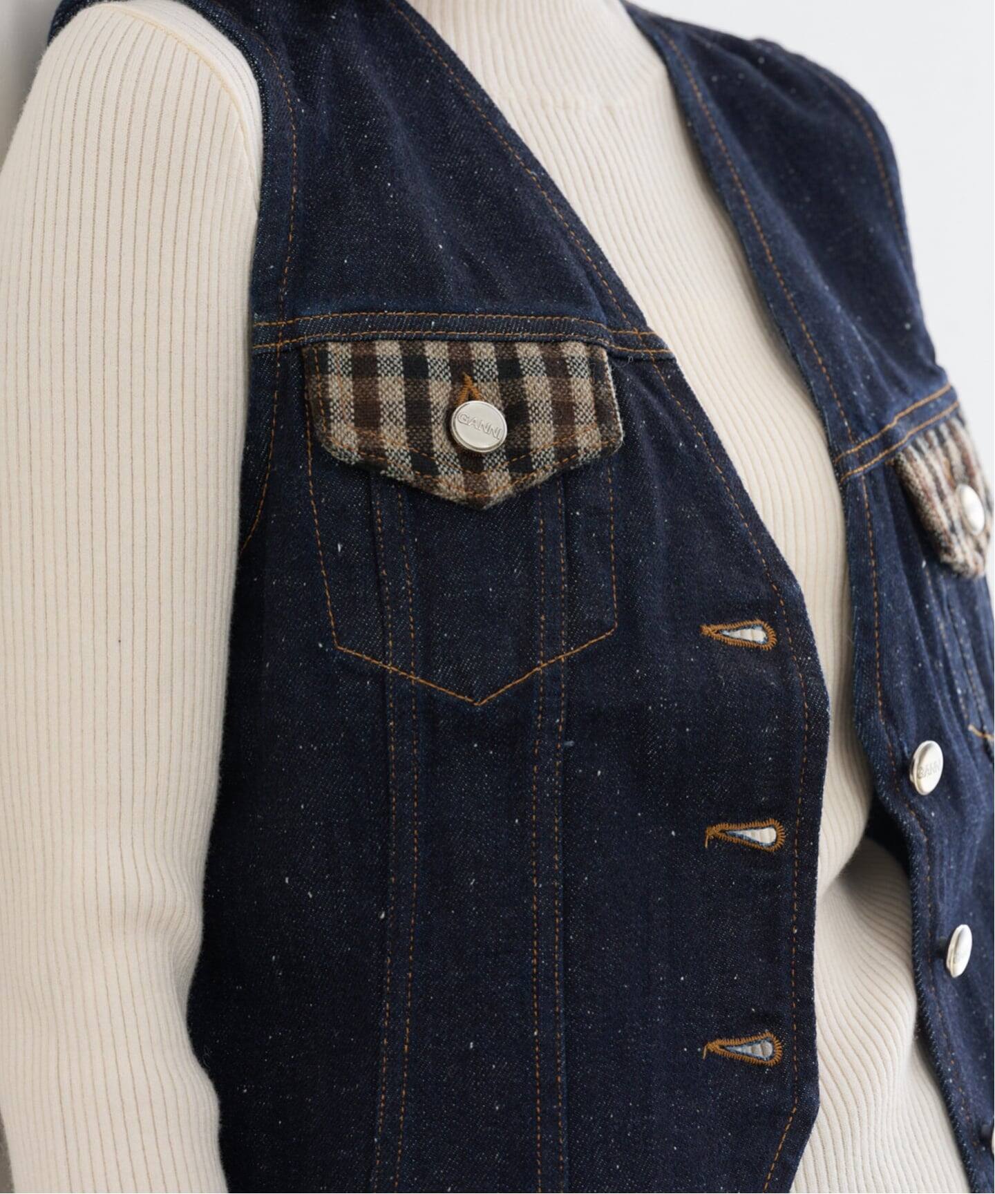 GANNI/ガニー Neppy Denim Vest（ベスト）｜UBY Spick & Span（ユー