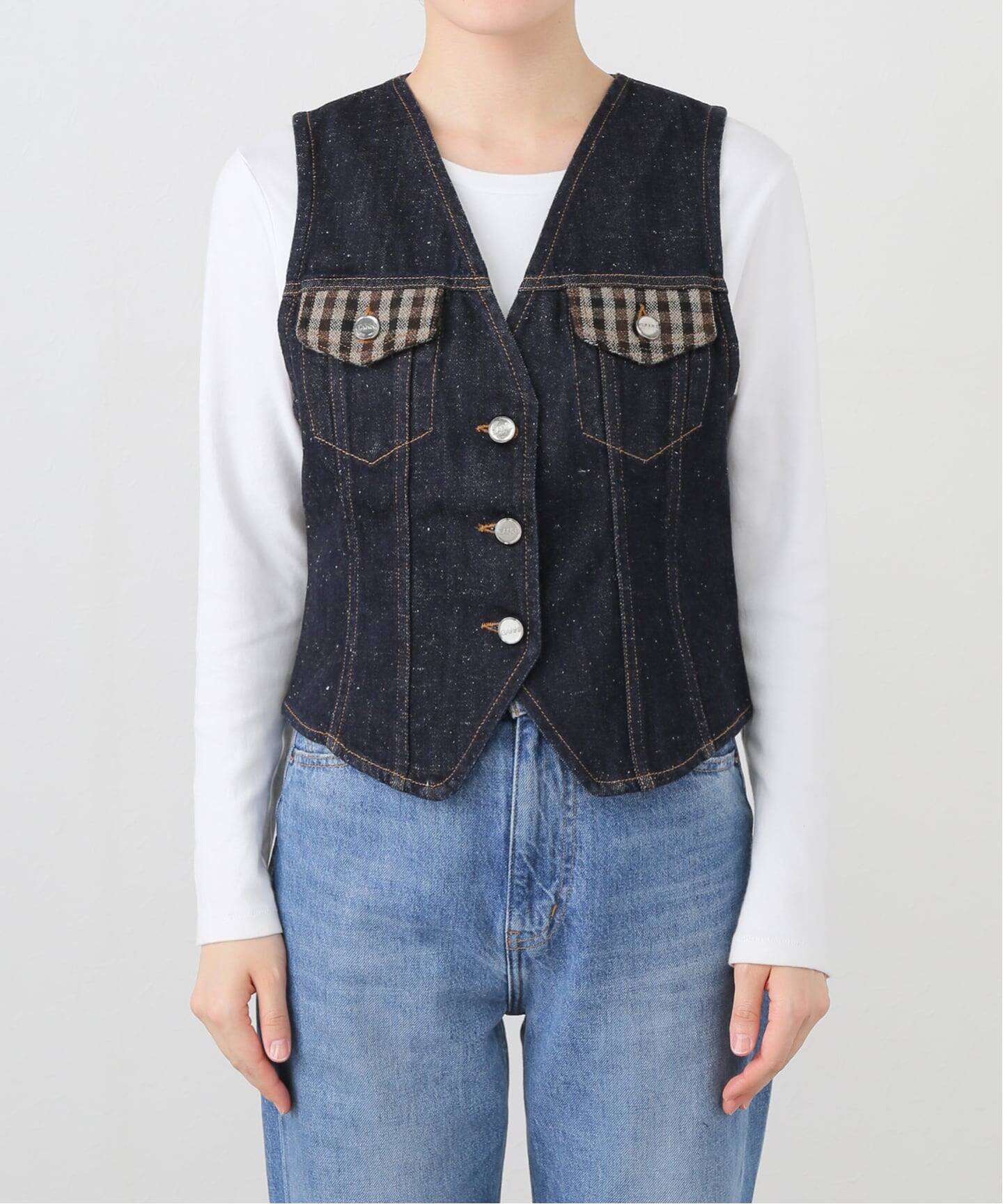 GANNI/ガニー Neppy Denim Vest（ベスト）｜UBY Spick & Span（ユー
