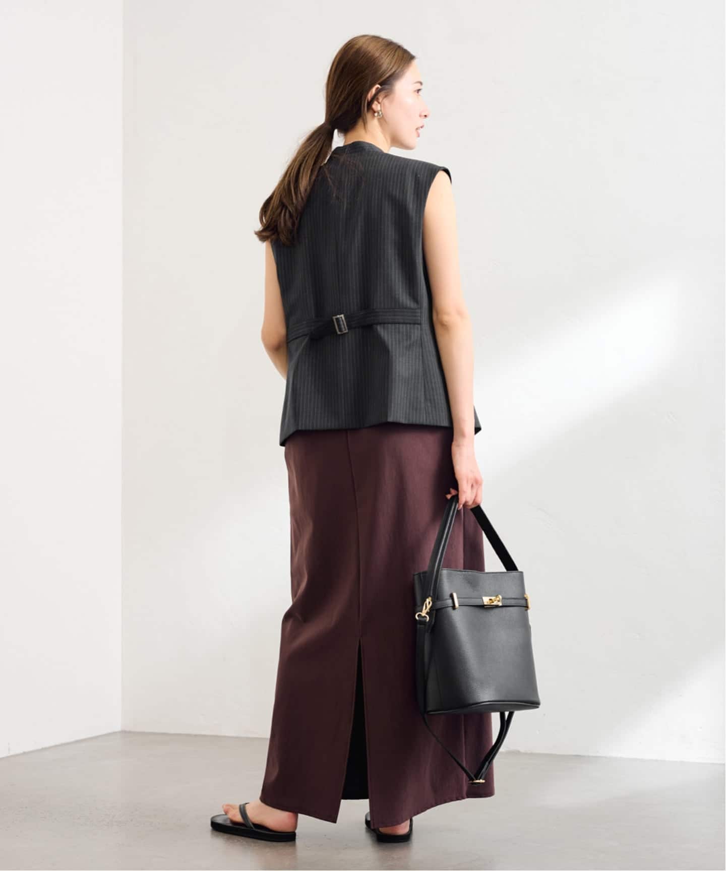 ノーカラーベスト（ベスト）｜FRAMeWORK（フレームワーク）の通販