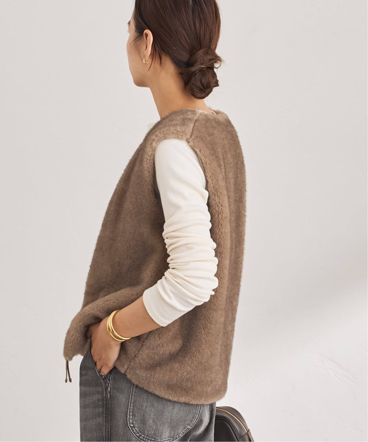 フェイクファーライナーベスト（ベスト）｜FRAMeWORK（フレームワーク