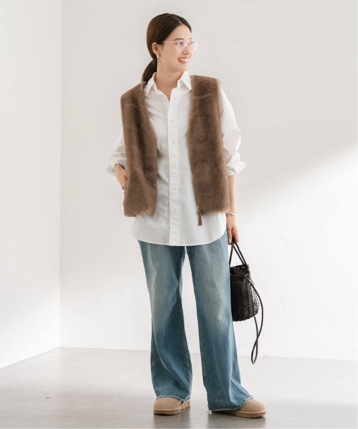 フェイクファーライナーベスト（ベスト）｜FRAMeWORK（フレームワーク