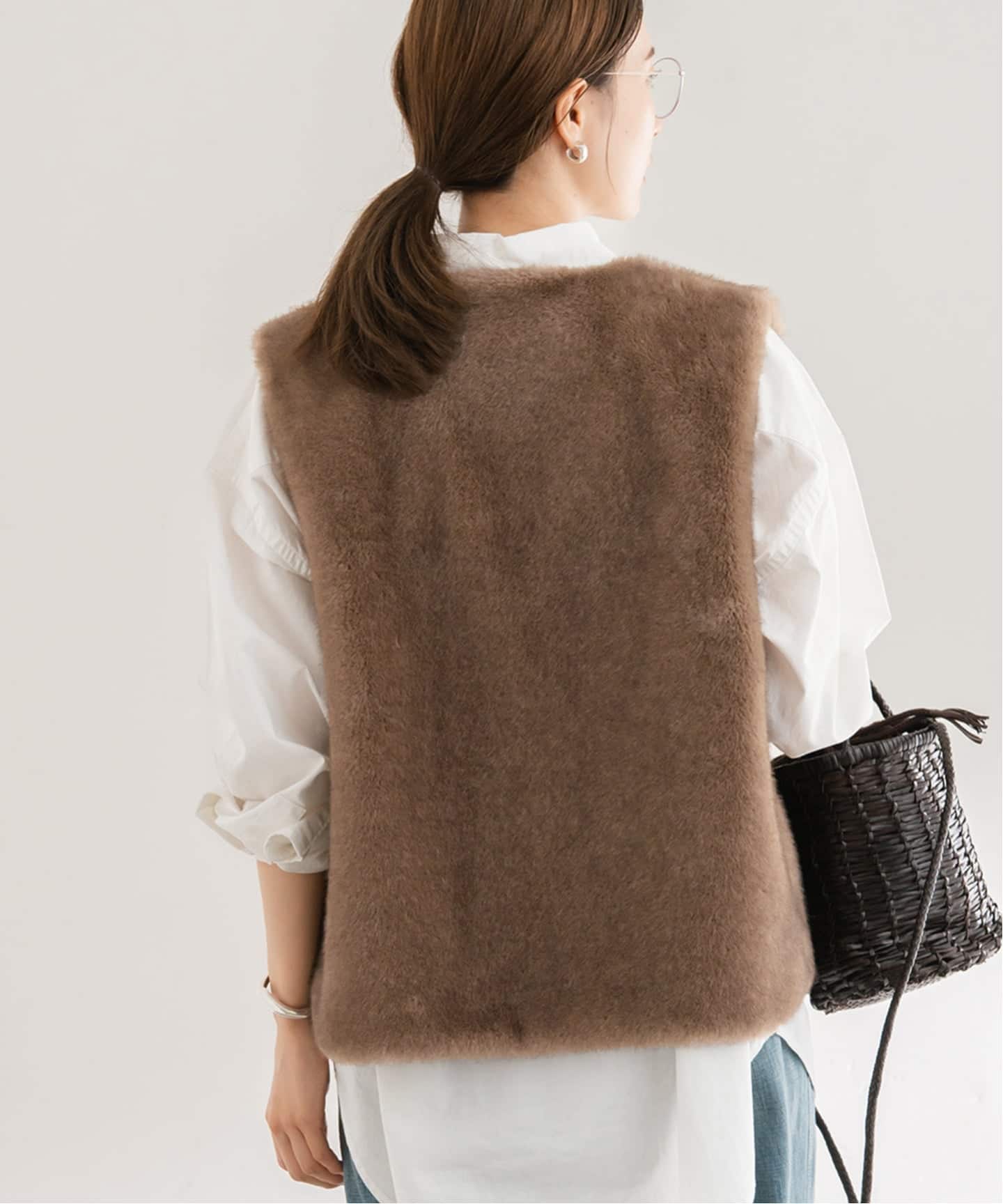 フェイクファーライナーベスト（ベスト）｜FRAMeWORK（フレームワーク