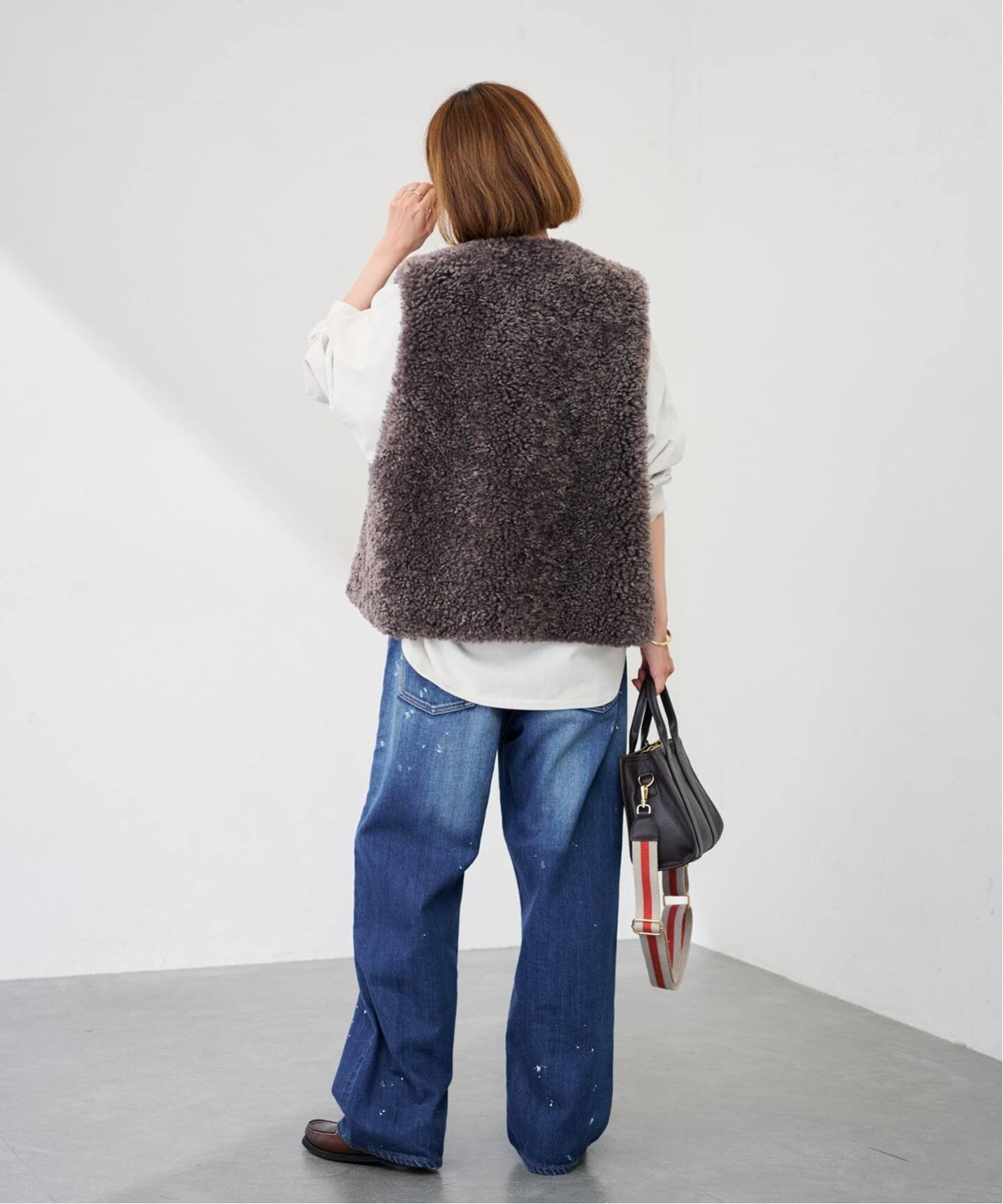 ≪追加≫フェイクファーベスト（ベスト）｜FRAMeWORK（フレームワーク