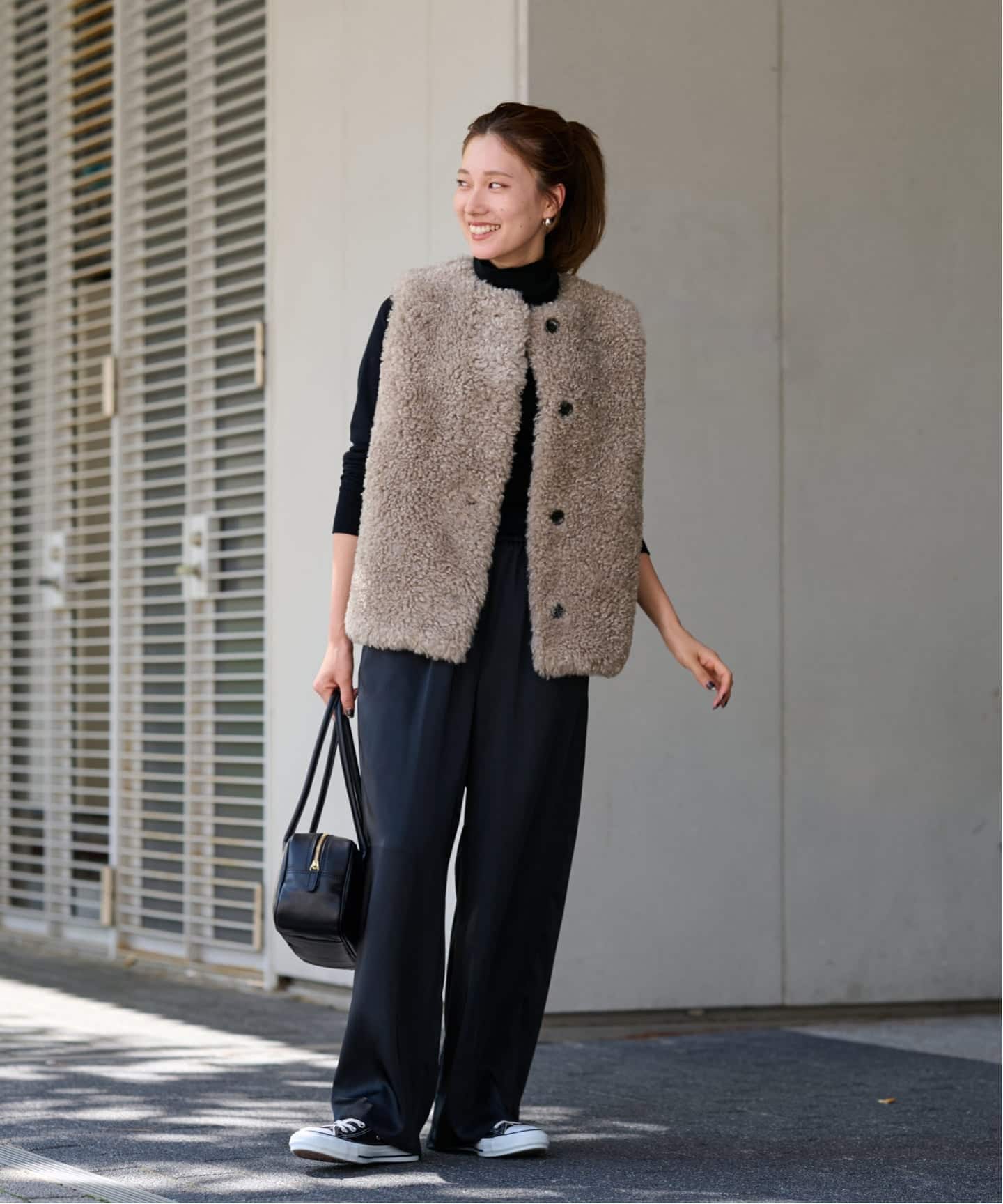 【新品・タグ付】フレームワーク フェイクファーベスト 定価¥33,000 FRAMeWORK コート アウター 「追加」フェイクファーベスト レディース