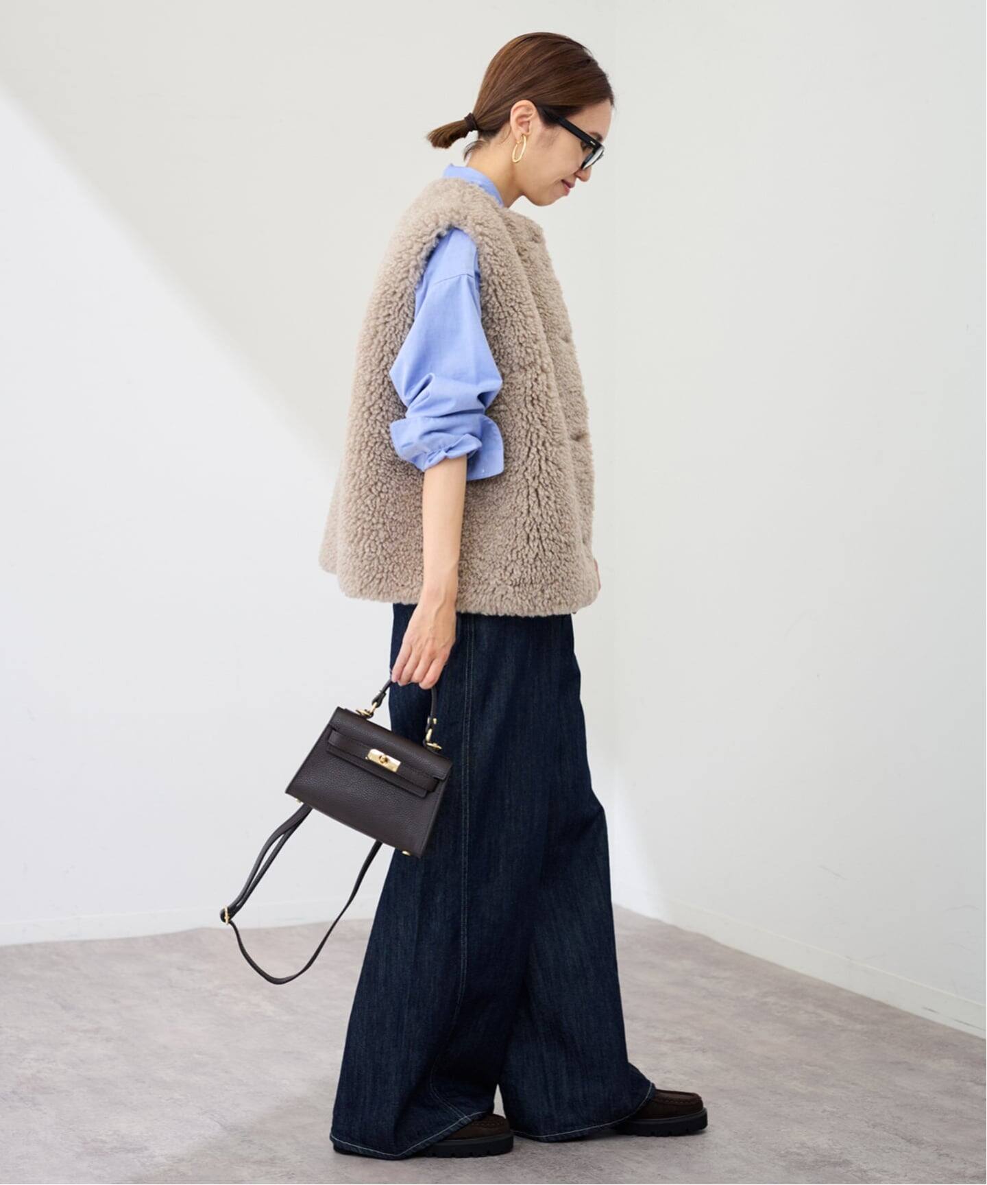 ≪追加≫フェイクファーベスト（ベスト）｜FRAMeWORK（フレームワーク