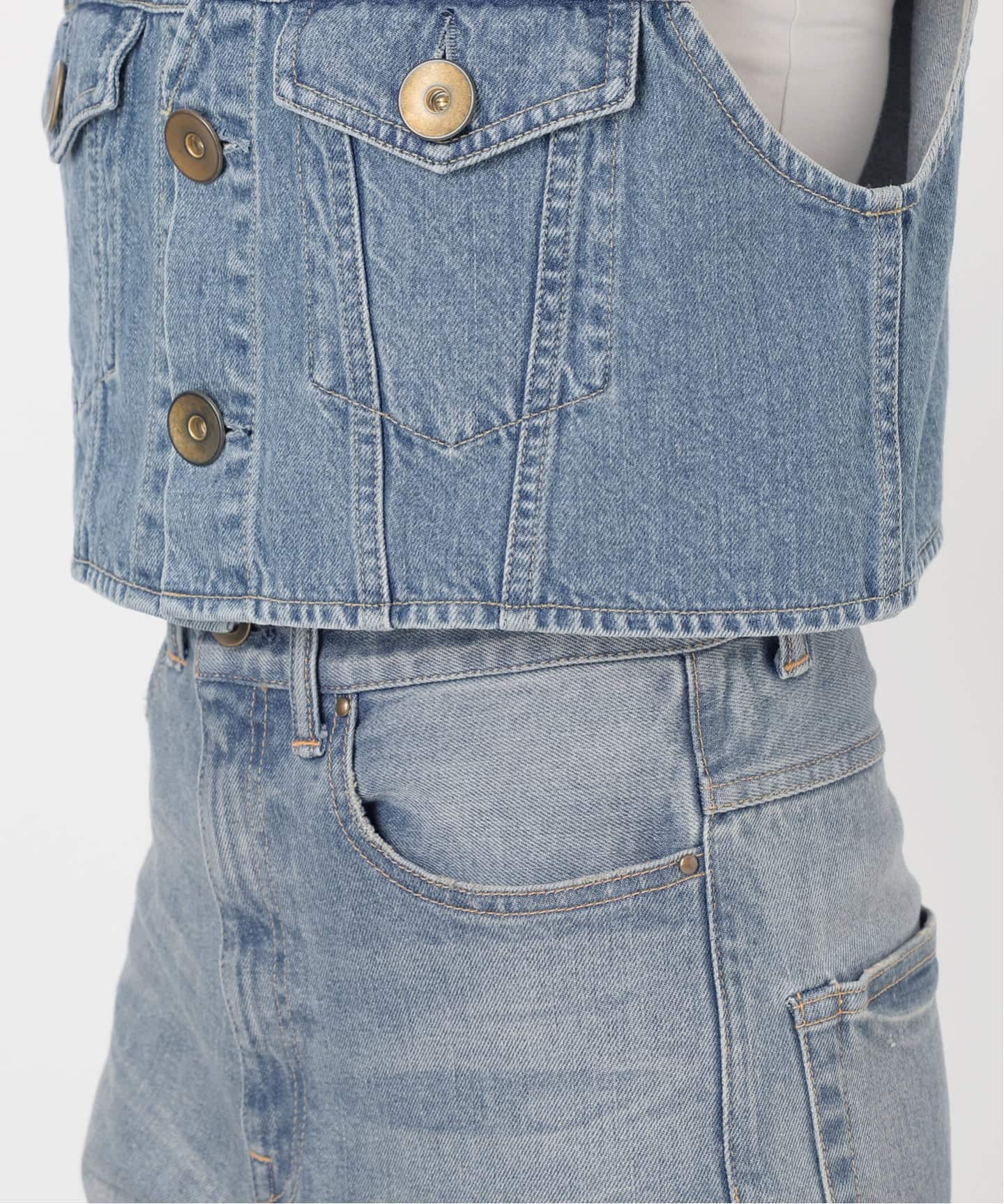 フレームワーク　デニムミニベスト デニムミニベスト（ベスト）｜FRAMeWORK（フレームワーク）の通販