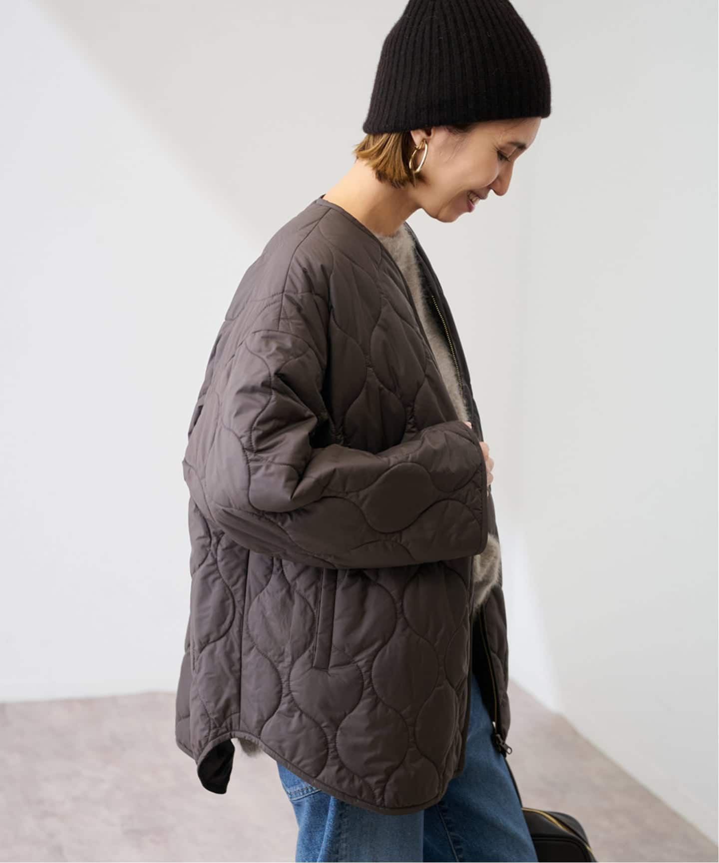 ≪WEB限定 / 追加≫2WAYキルティングブルゾン（中綿・キルティング